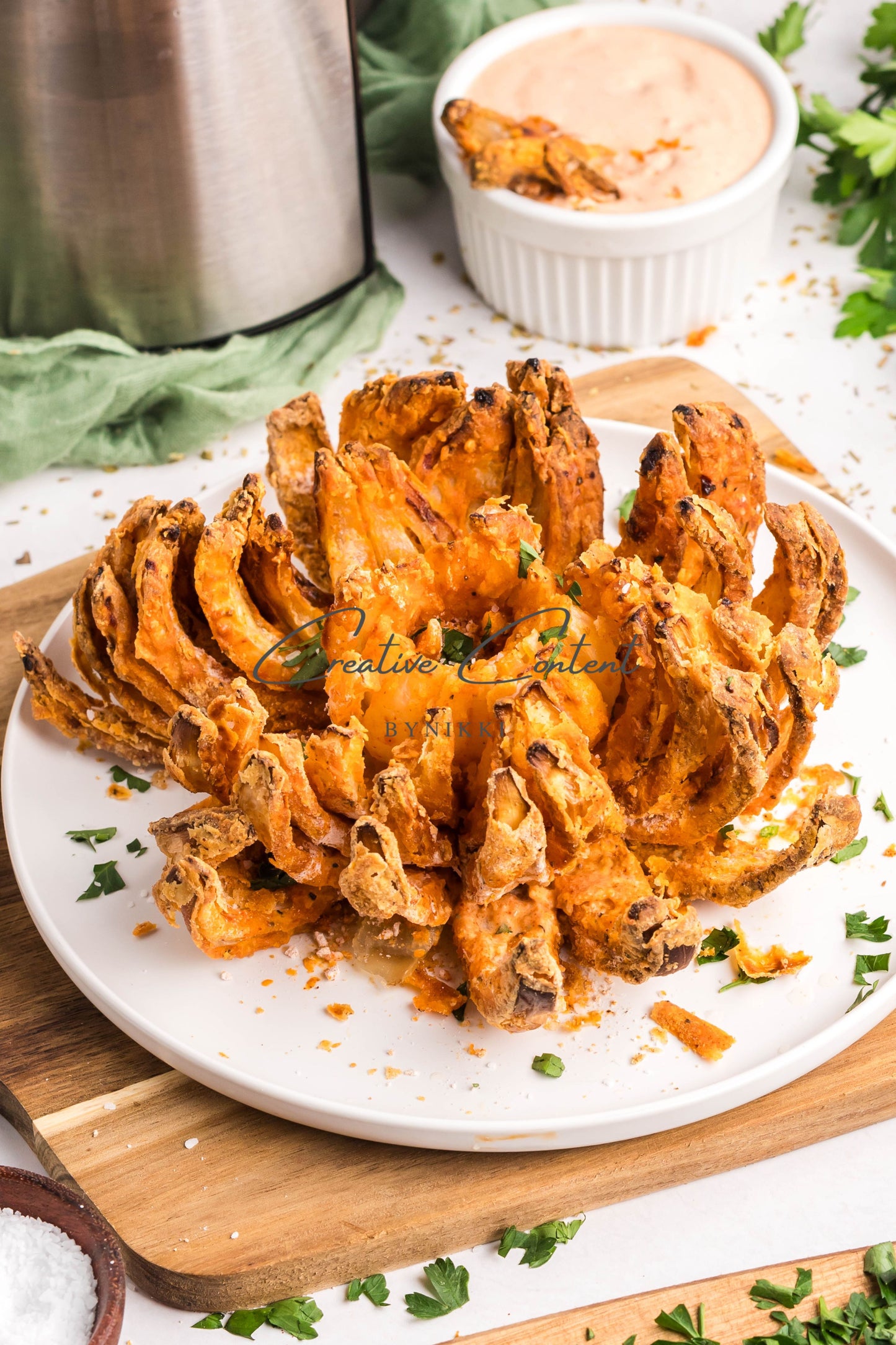 Air Fryer Blooming Onion + Blooming Onion Sauce - Exclusive