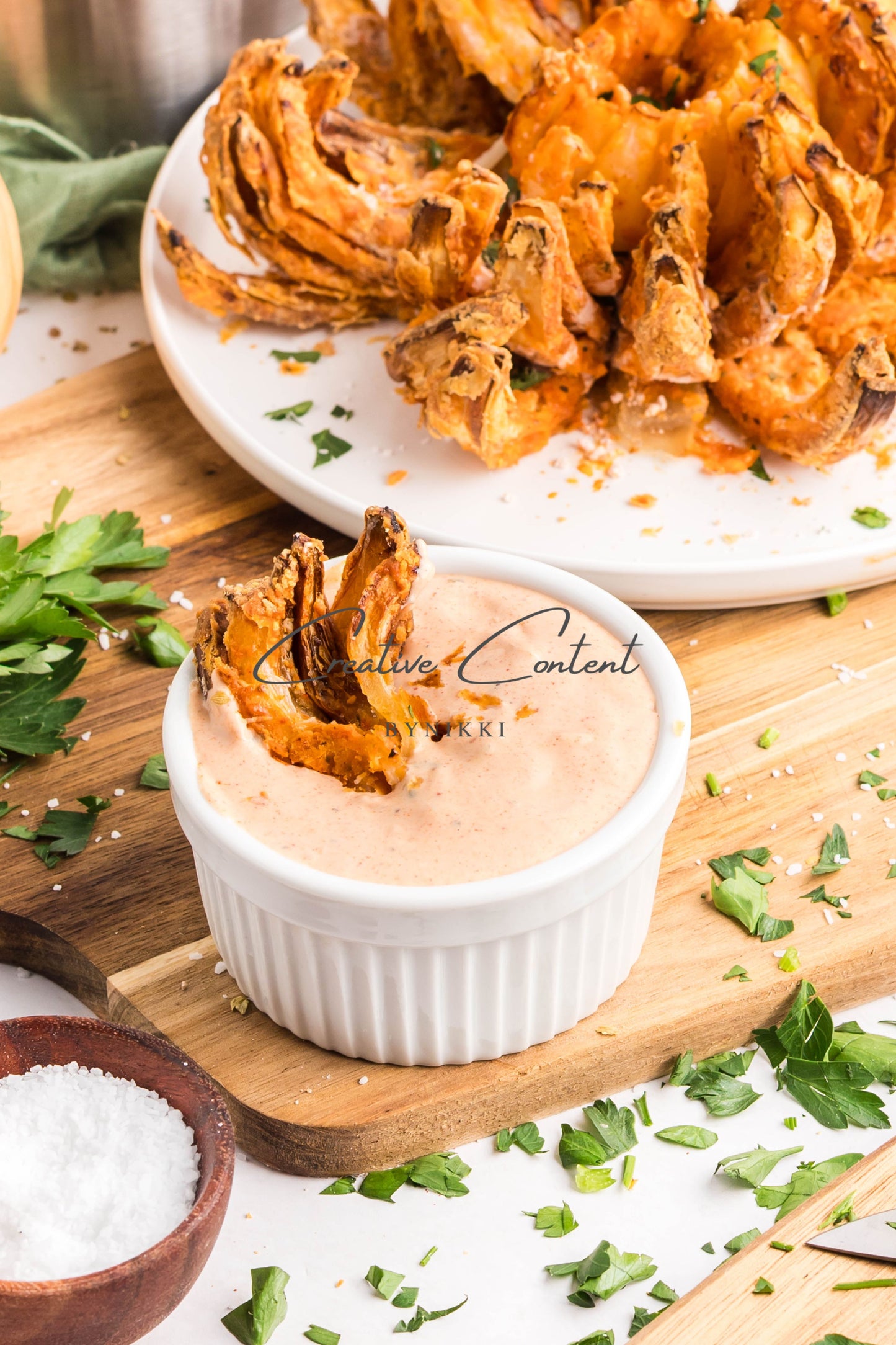 Air Fryer Blooming Onion + Blooming Onion Sauce - Exclusive