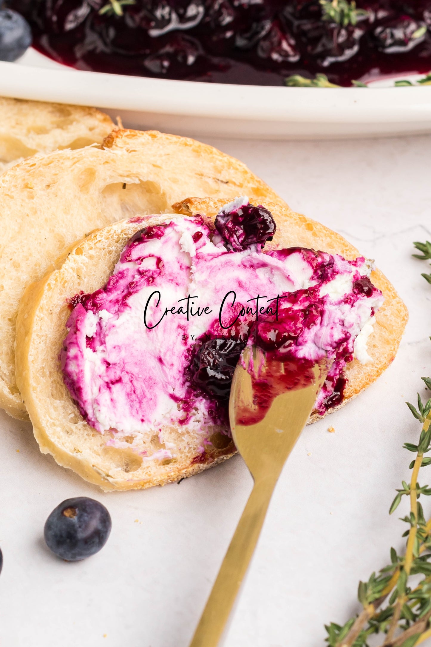 Blueberry Goat Cheese Appetizer - Exclusive