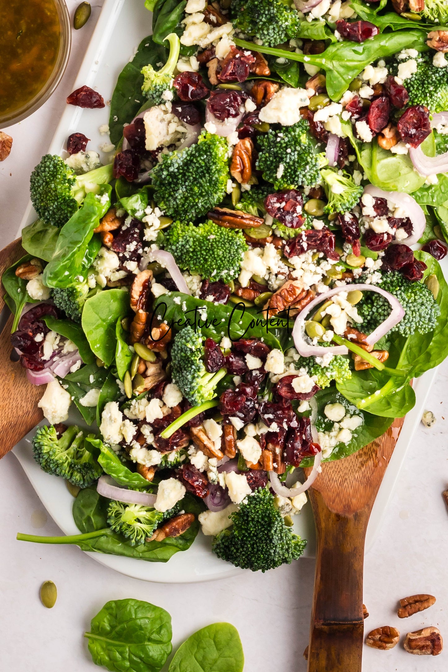 Spinach Salad + Dijon Vinaigrette - Set 1 of 2