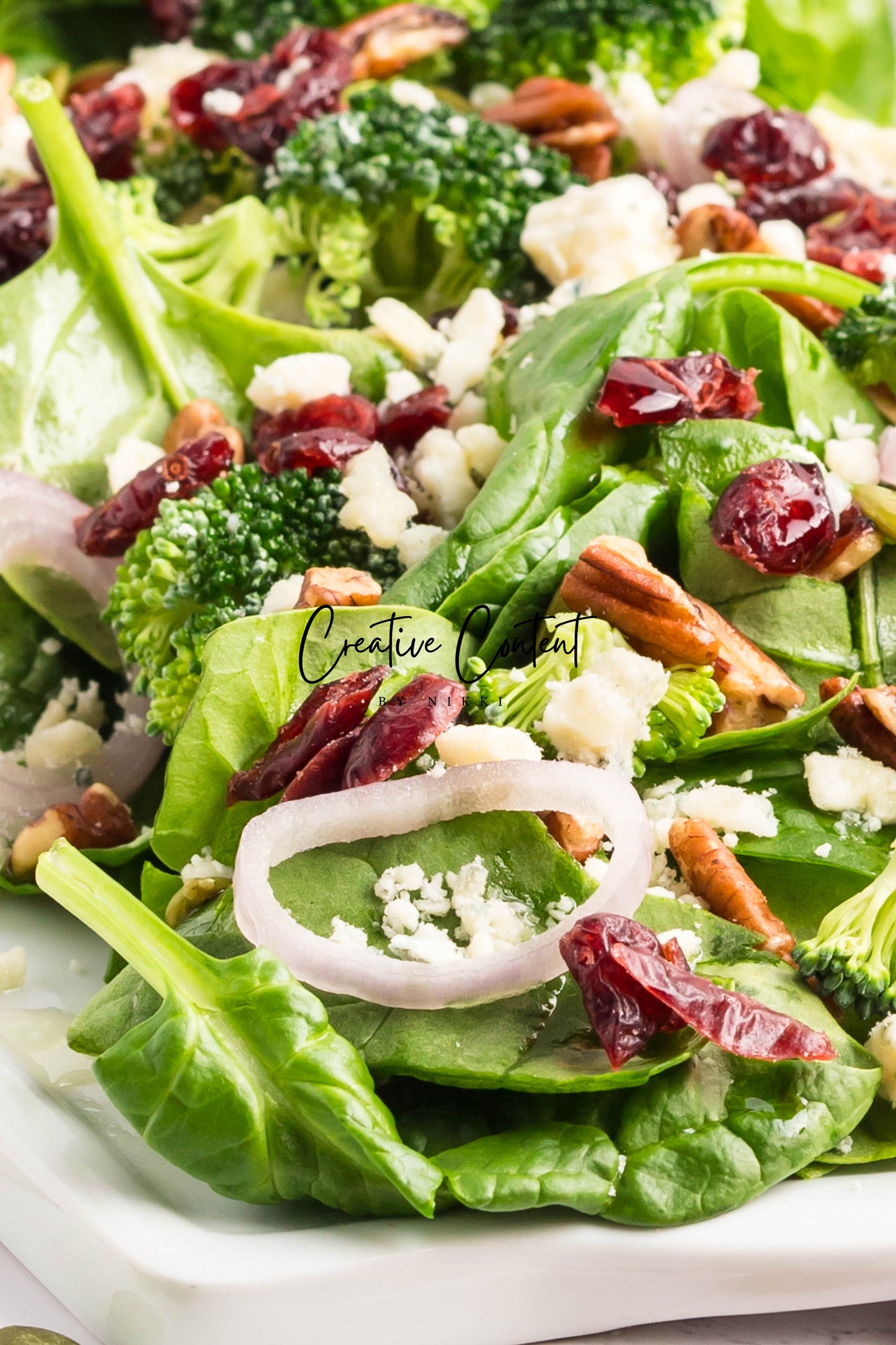 Spinach Salad + Dijon Vinaigrette - Set 1 of 2