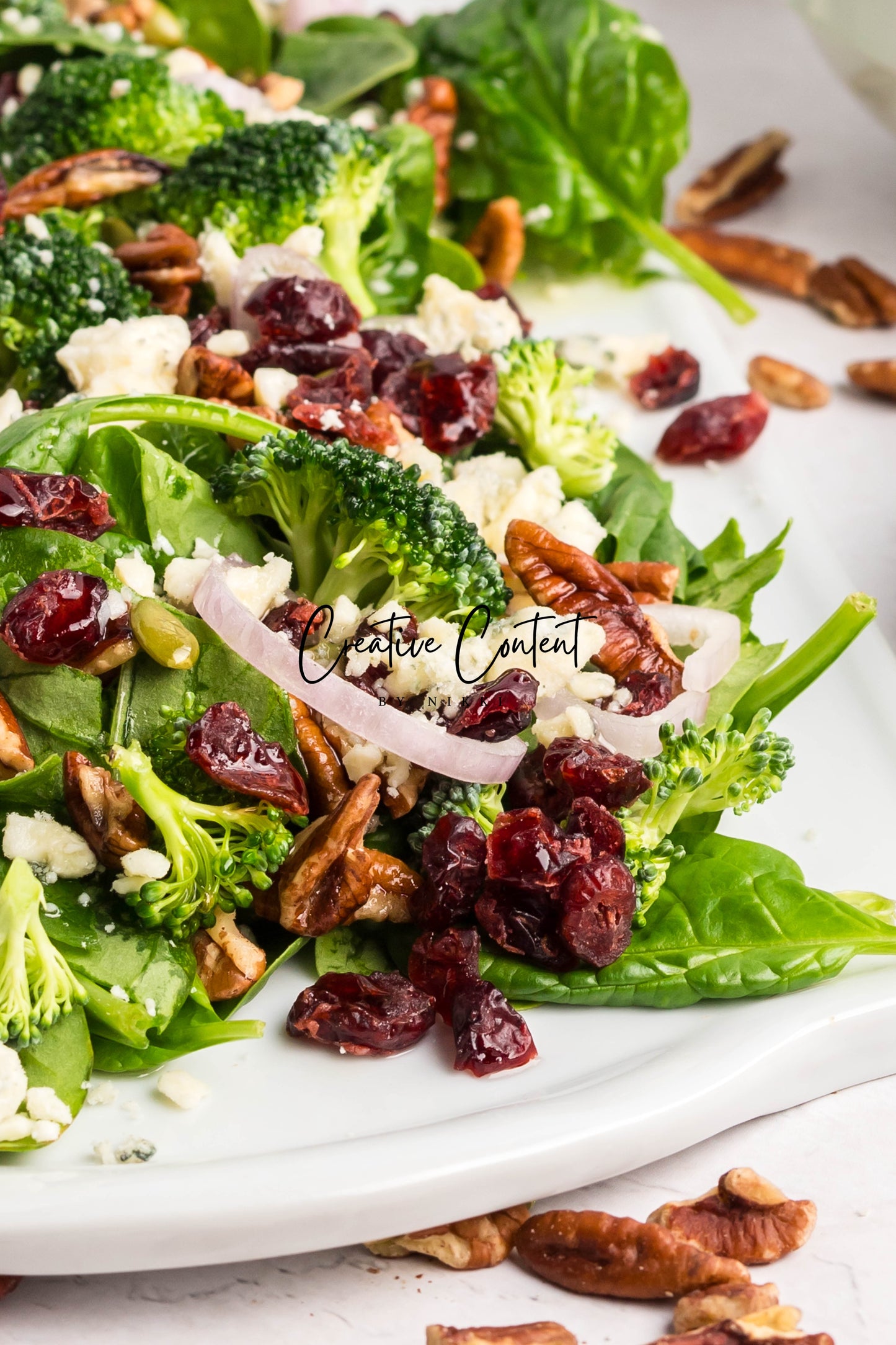 Spinach Salad + Dijon Vinaigrette - Set 1 of 2