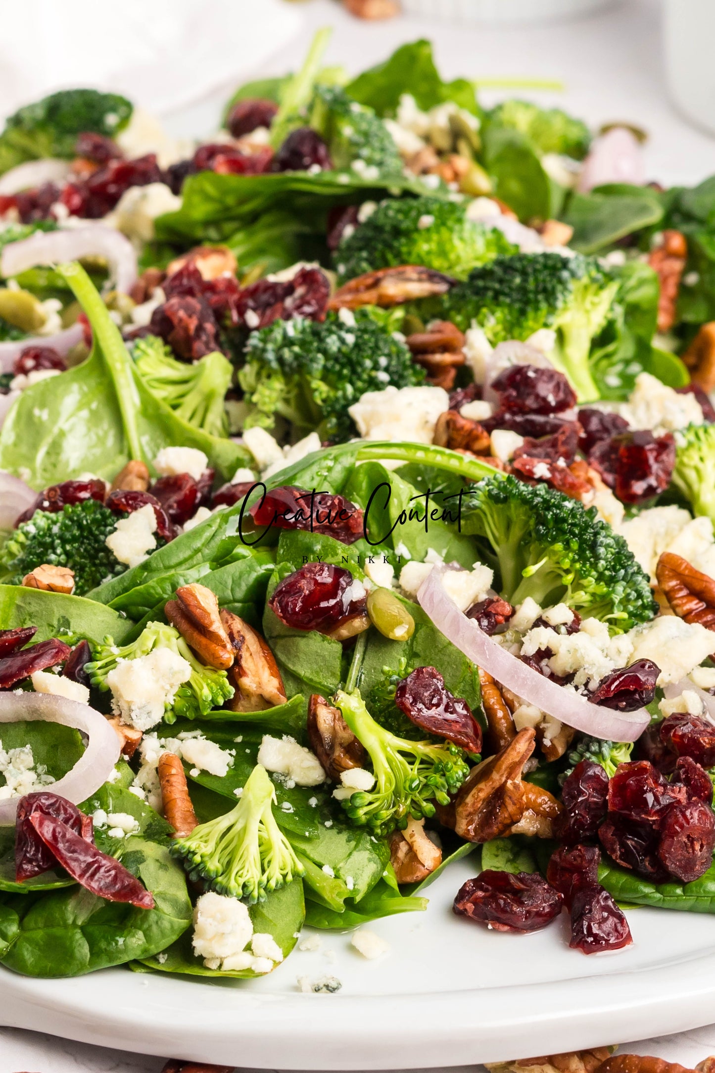 Spinach Salad + Dijon Vinaigrette - Set 1 of 2