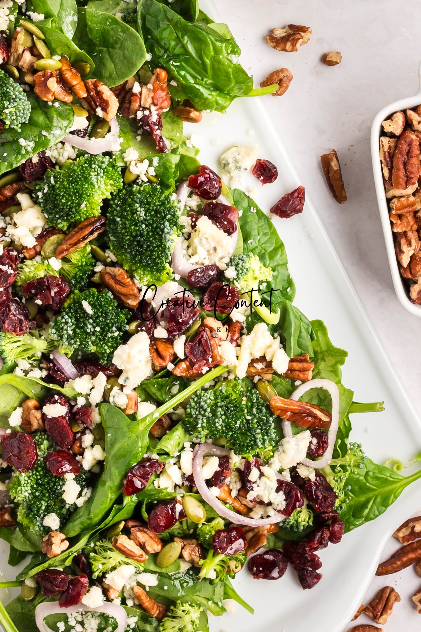 Spinach Salad + Dijon Vinaigrette - Set 1 of 2
