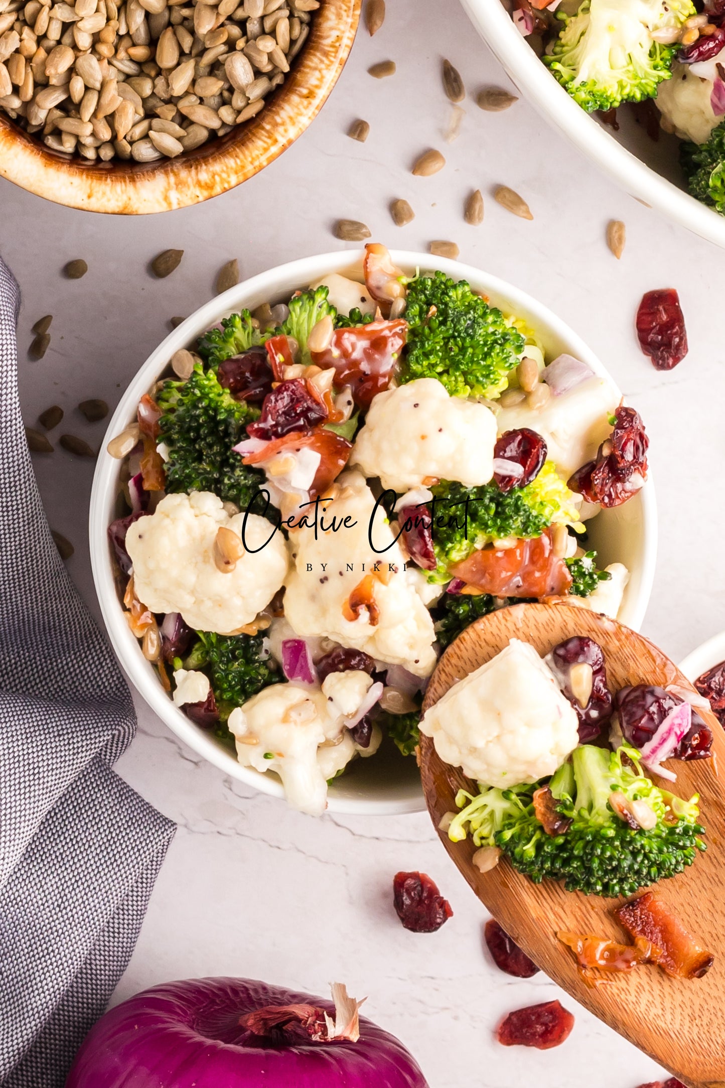 Broccoli and Cauliflower Salad - Set 1 of 2
