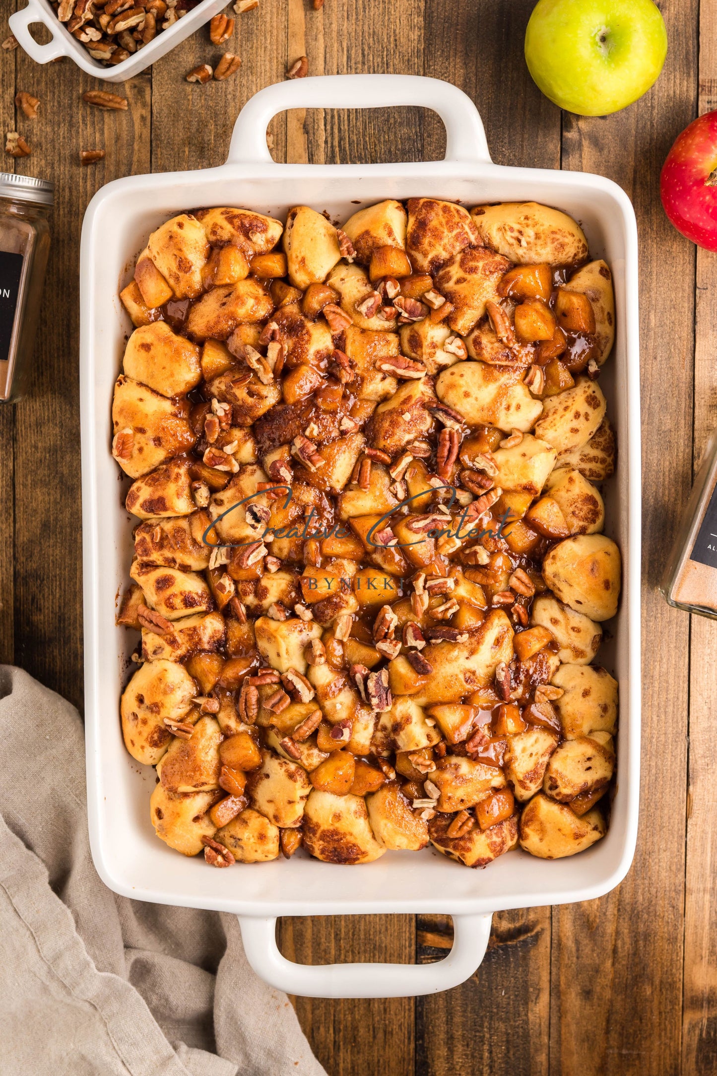 Caramel Apple Cinnamon Roll Casserole - Exclusive