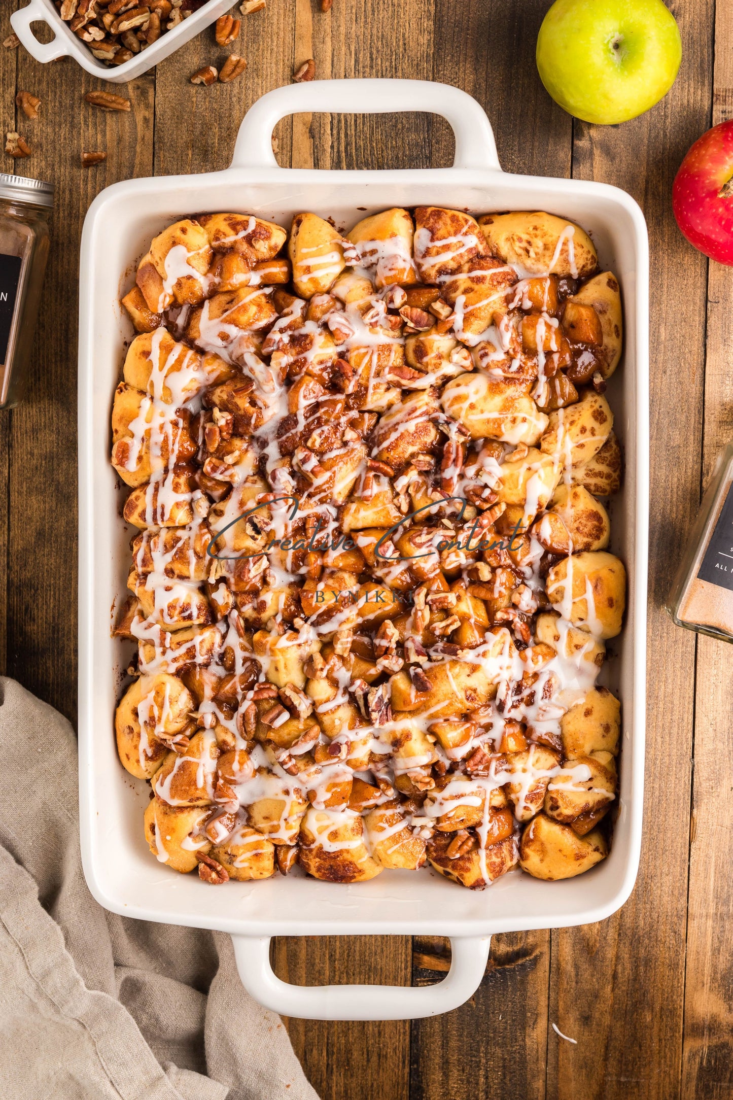 Caramel Apple Cinnamon Roll Casserole - Exclusive