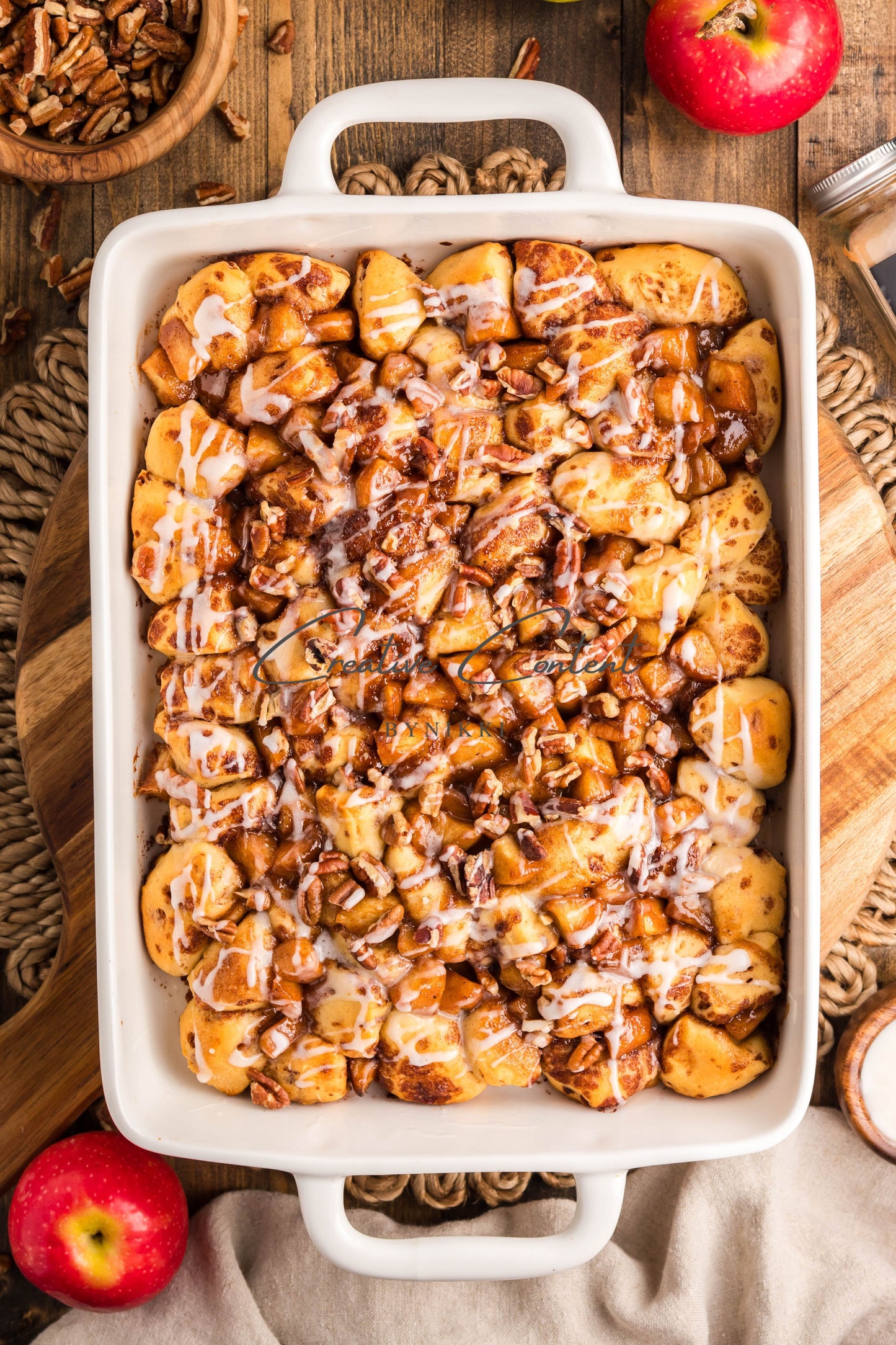 Caramel Apple Cinnamon Roll Casserole - Exclusive