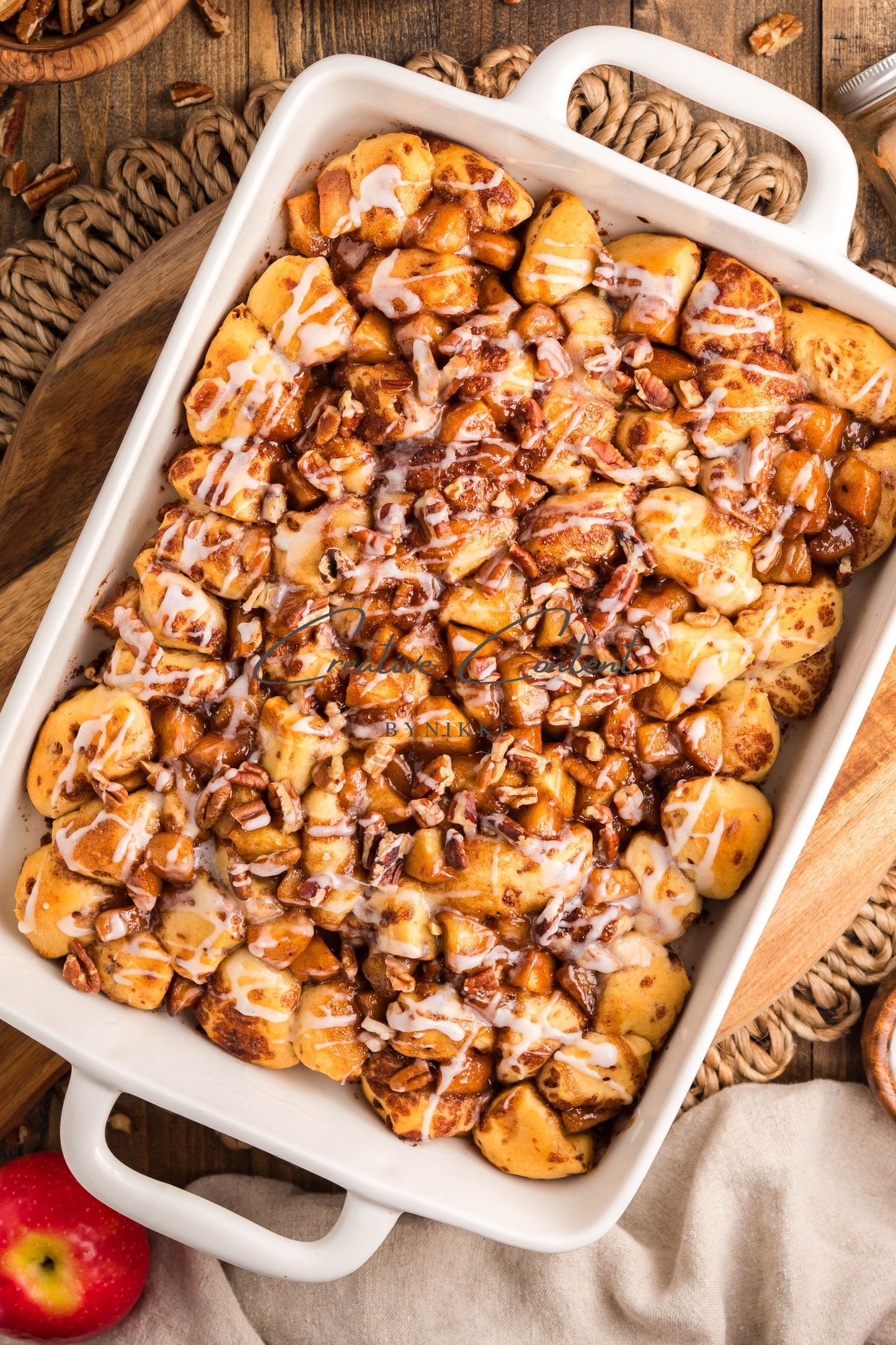 Caramel Apple Cinnamon Roll Casserole - Exclusive