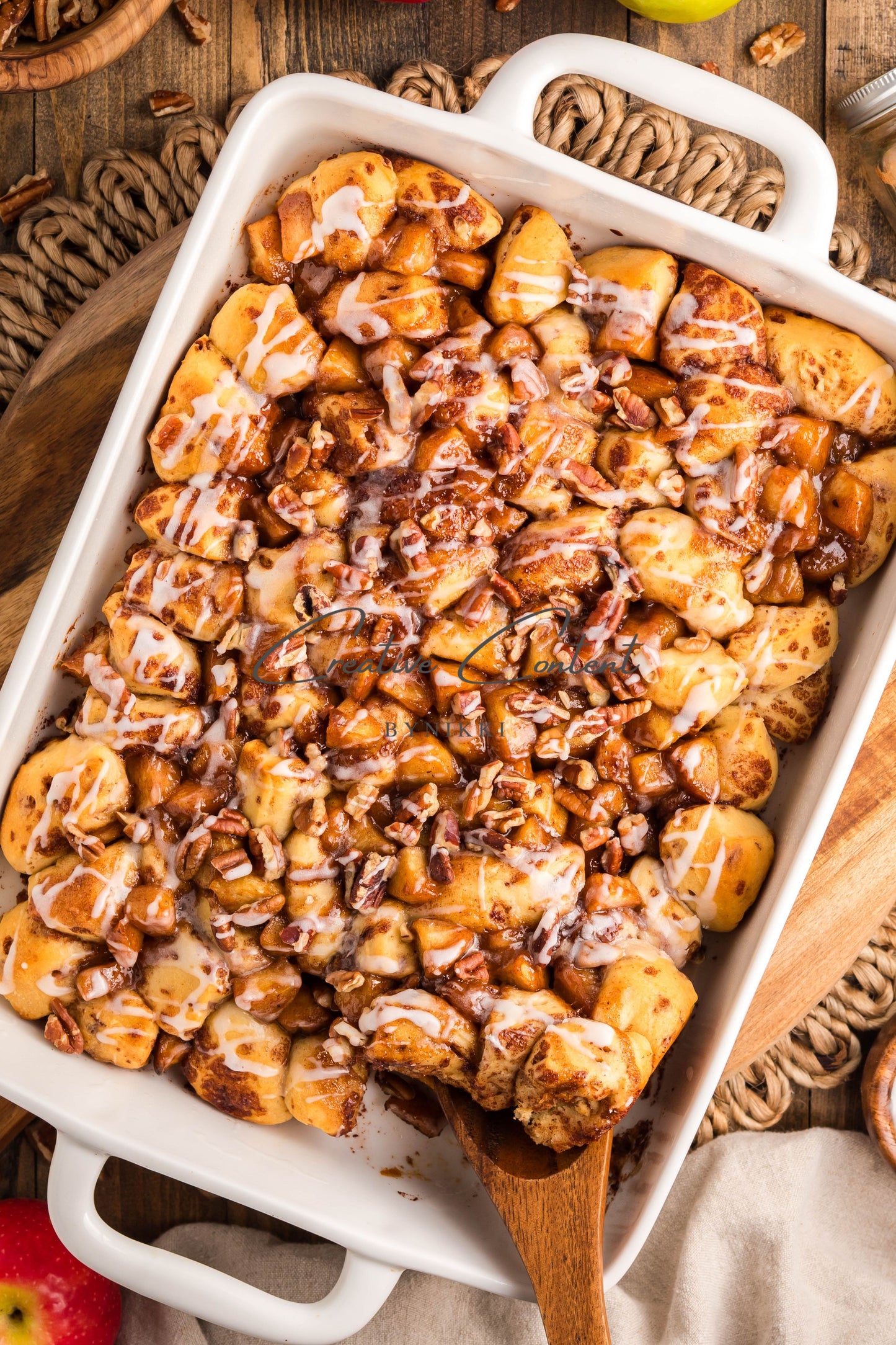 Caramel Apple Cinnamon Roll Casserole - Exclusive