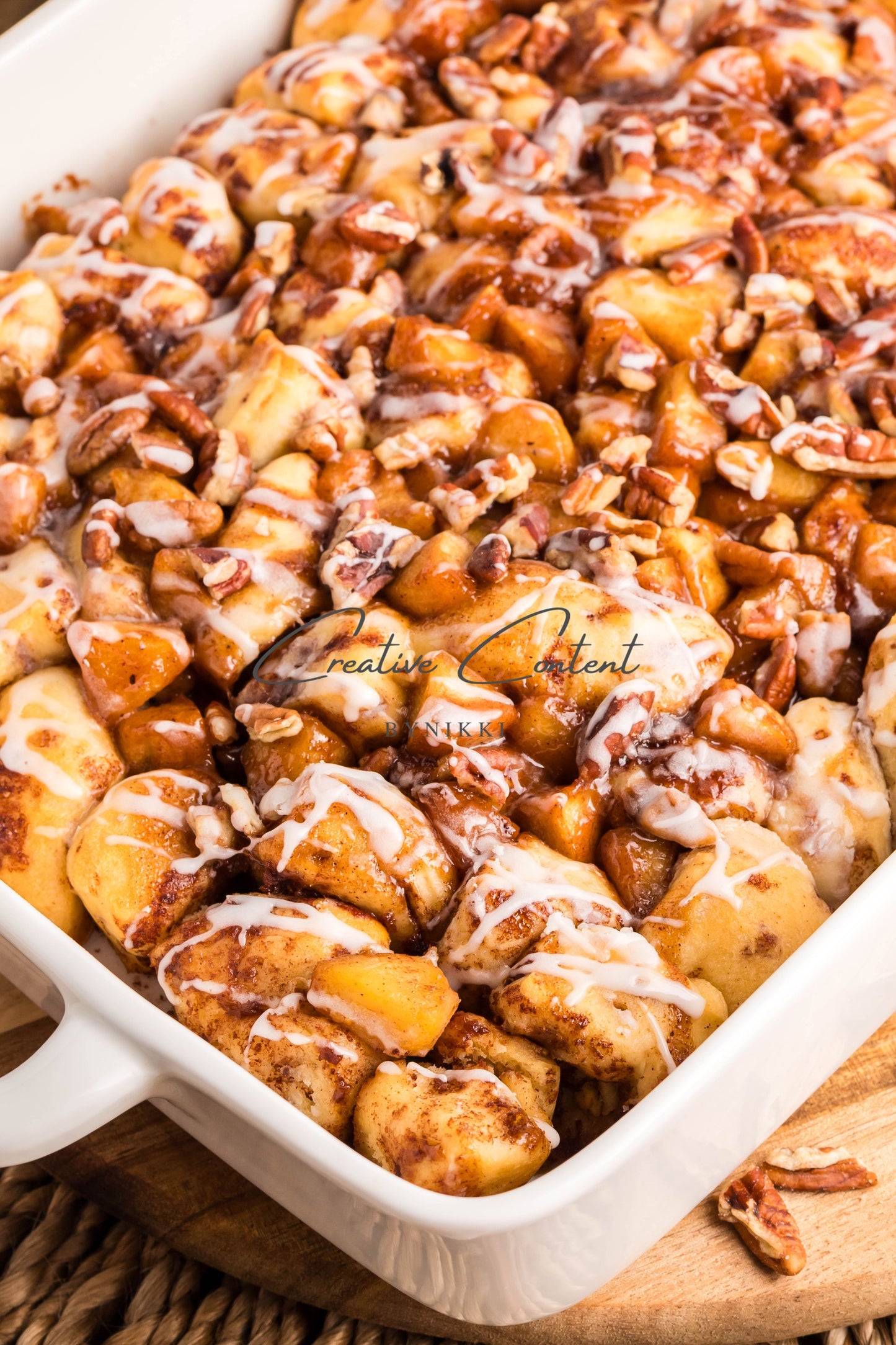 Caramel Apple Cinnamon Roll Casserole - Exclusive