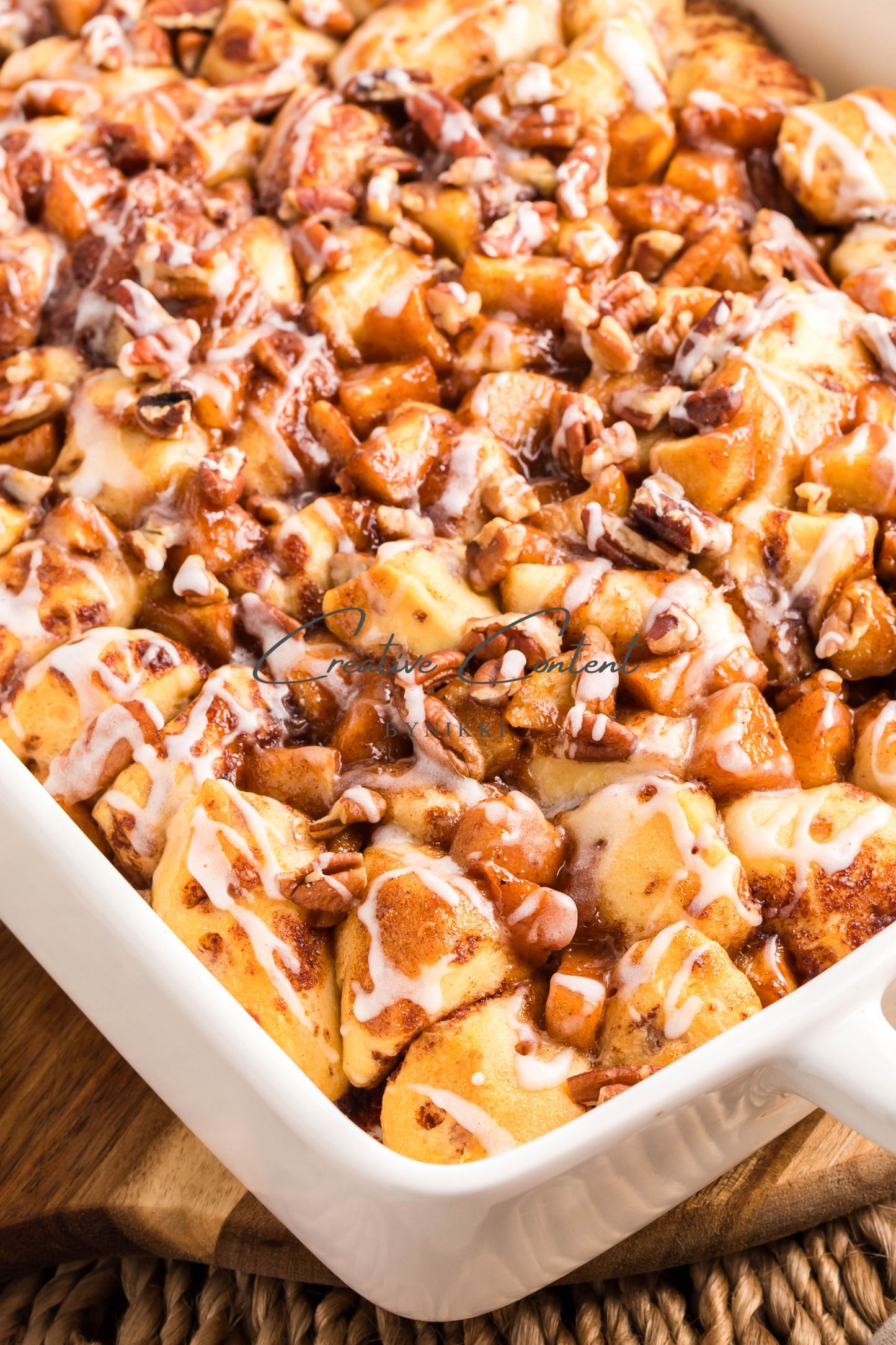 Caramel Apple Cinnamon Roll Casserole - Exclusive