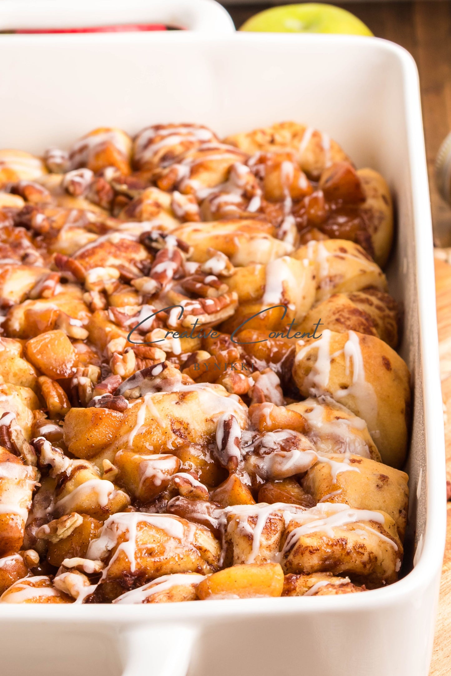 Caramel Apple Cinnamon Roll Casserole - Exclusive