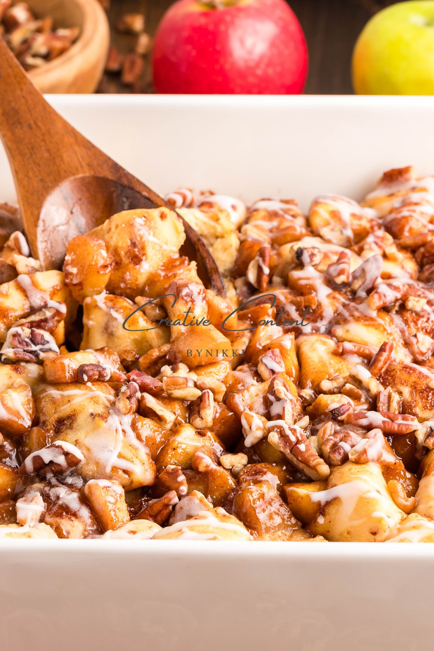 Caramel Apple Cinnamon Roll Casserole - Exclusive