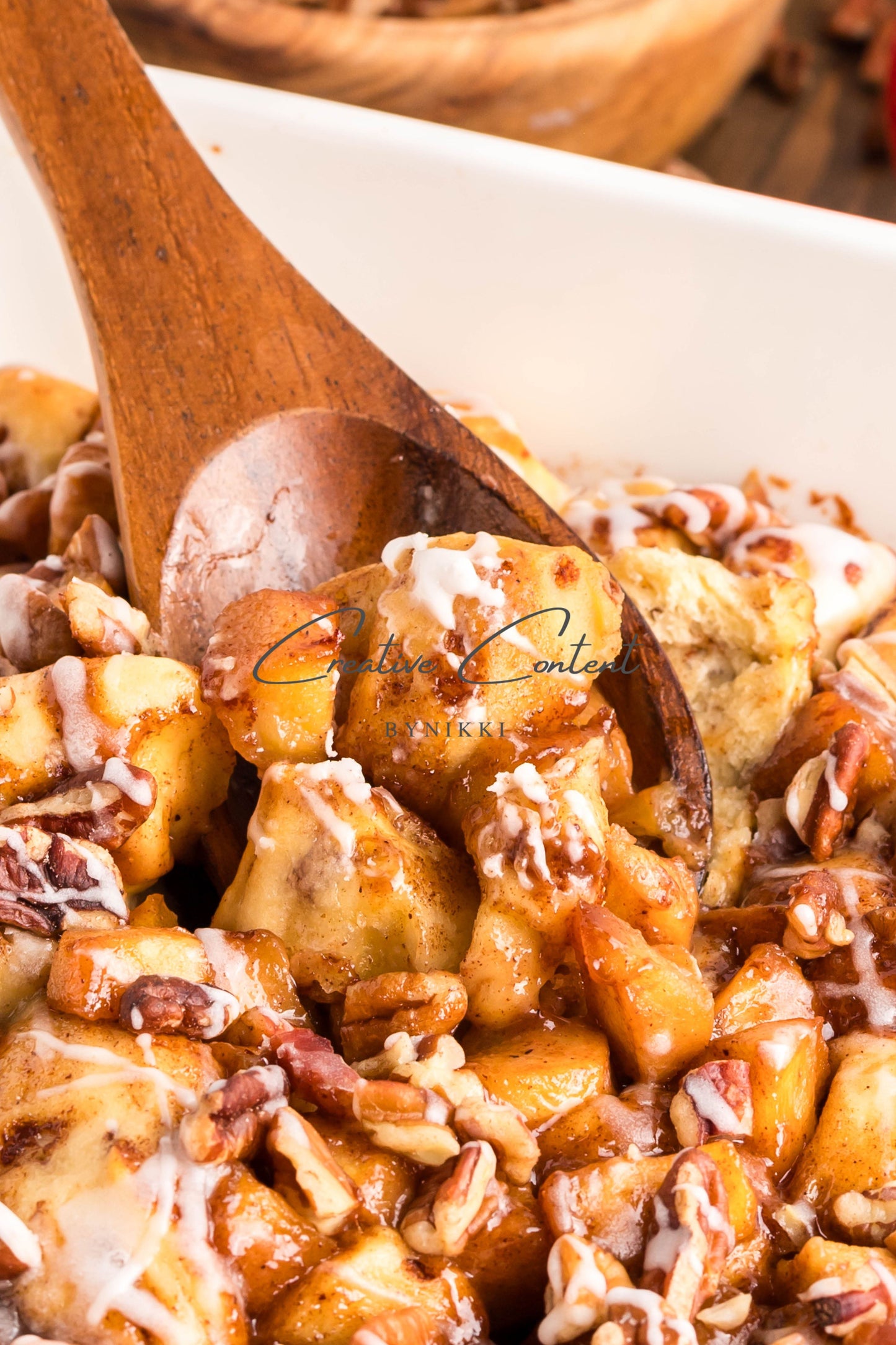 Caramel Apple Cinnamon Roll Casserole - Exclusive