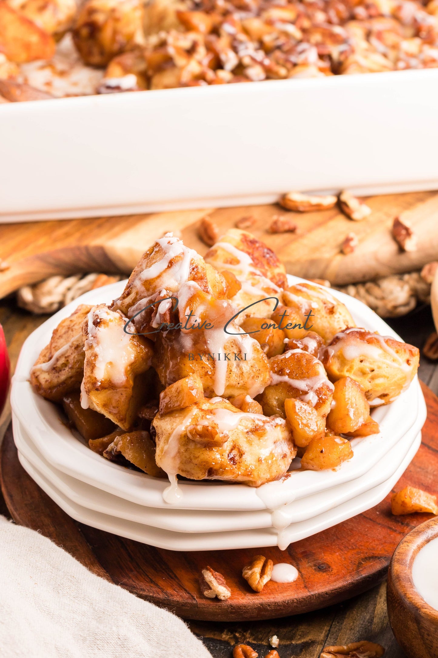 Caramel Apple Cinnamon Roll Casserole - Exclusive