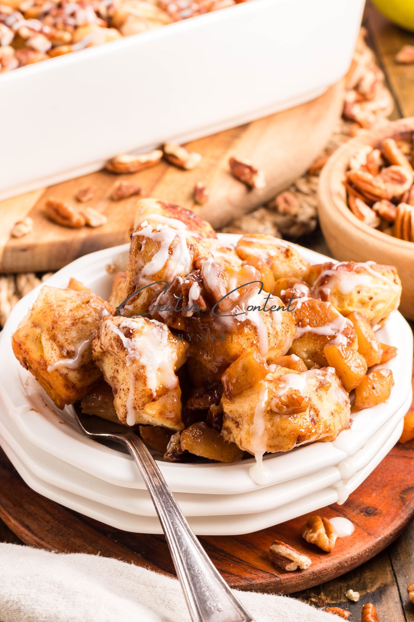 Caramel Apple Cinnamon Roll Casserole - Exclusive