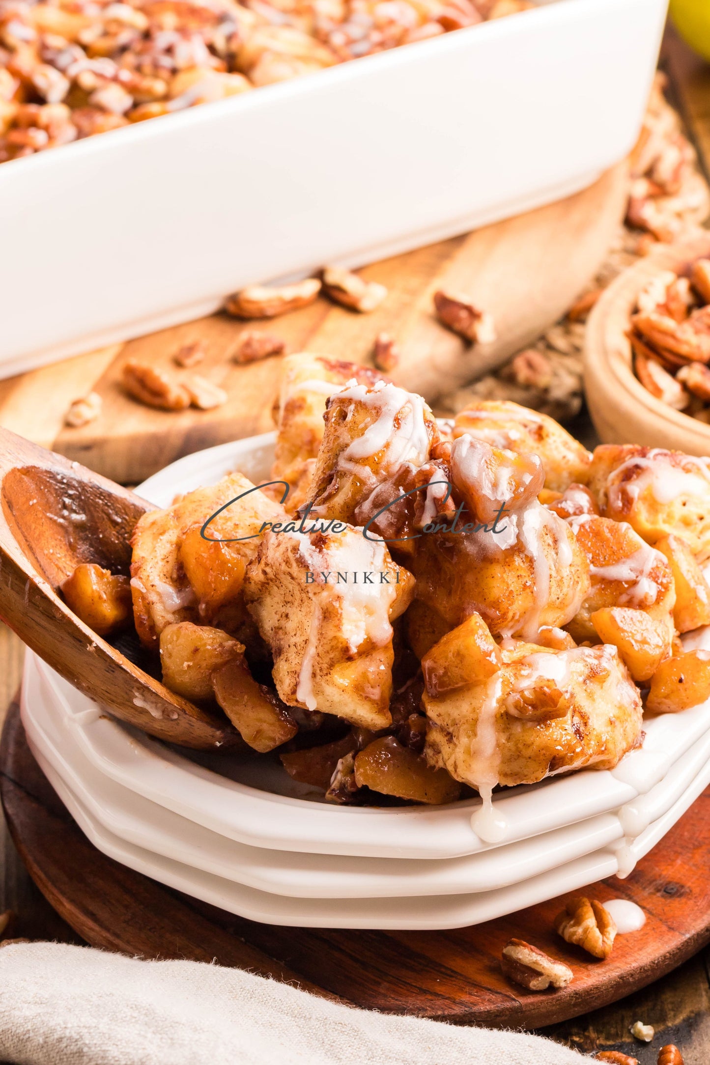 Caramel Apple Cinnamon Roll Casserole - Exclusive