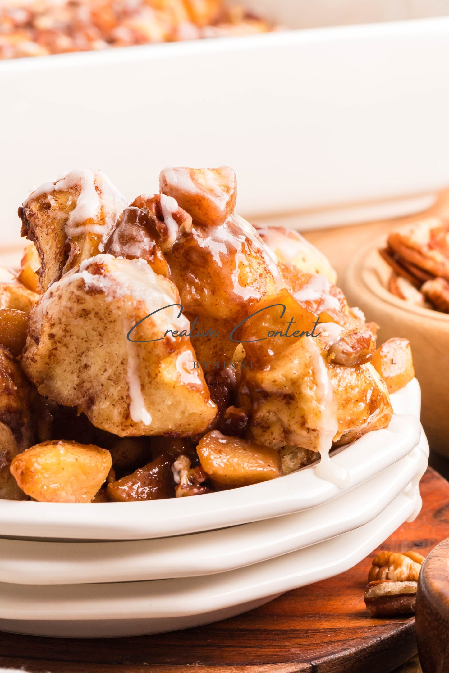 Caramel Apple Cinnamon Roll Casserole - Exclusive