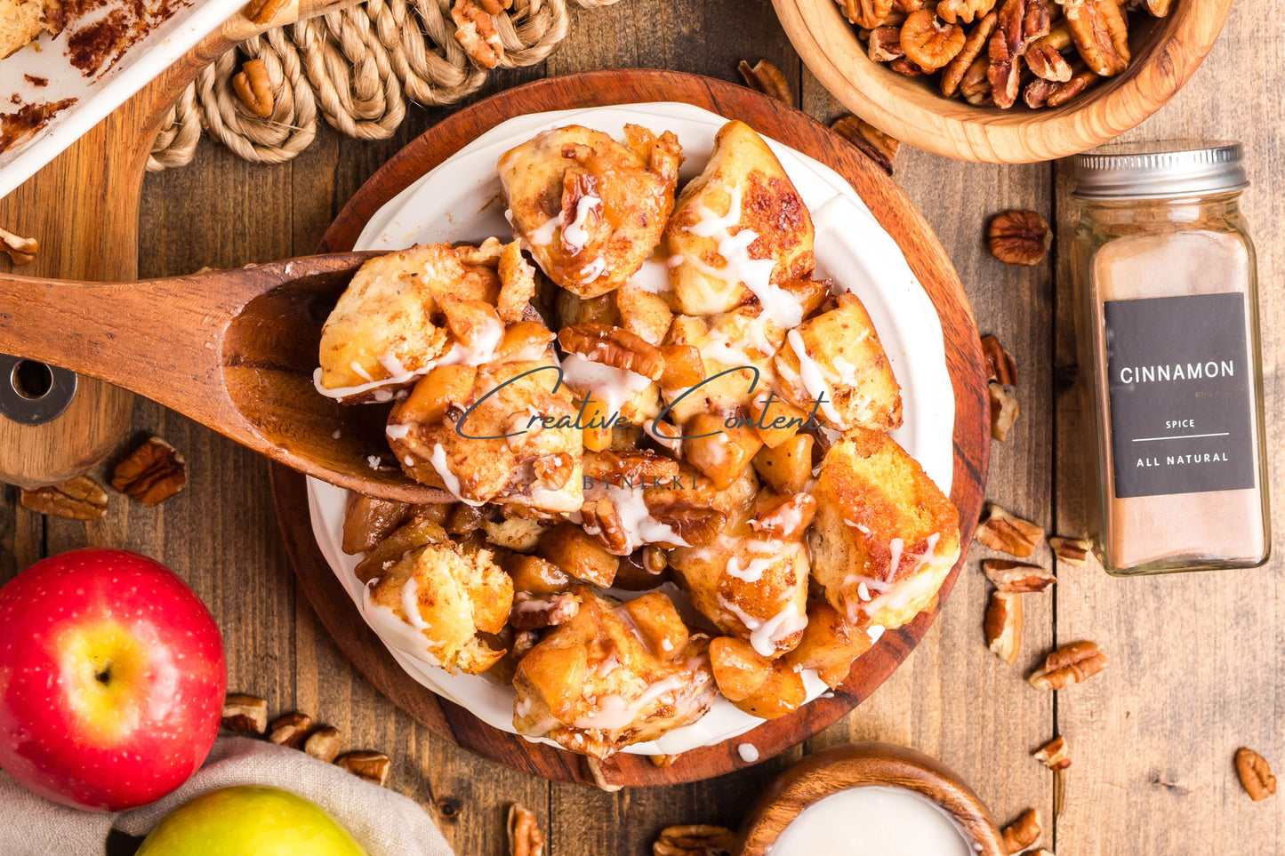 Caramel Apple Cinnamon Roll Casserole - Exclusive