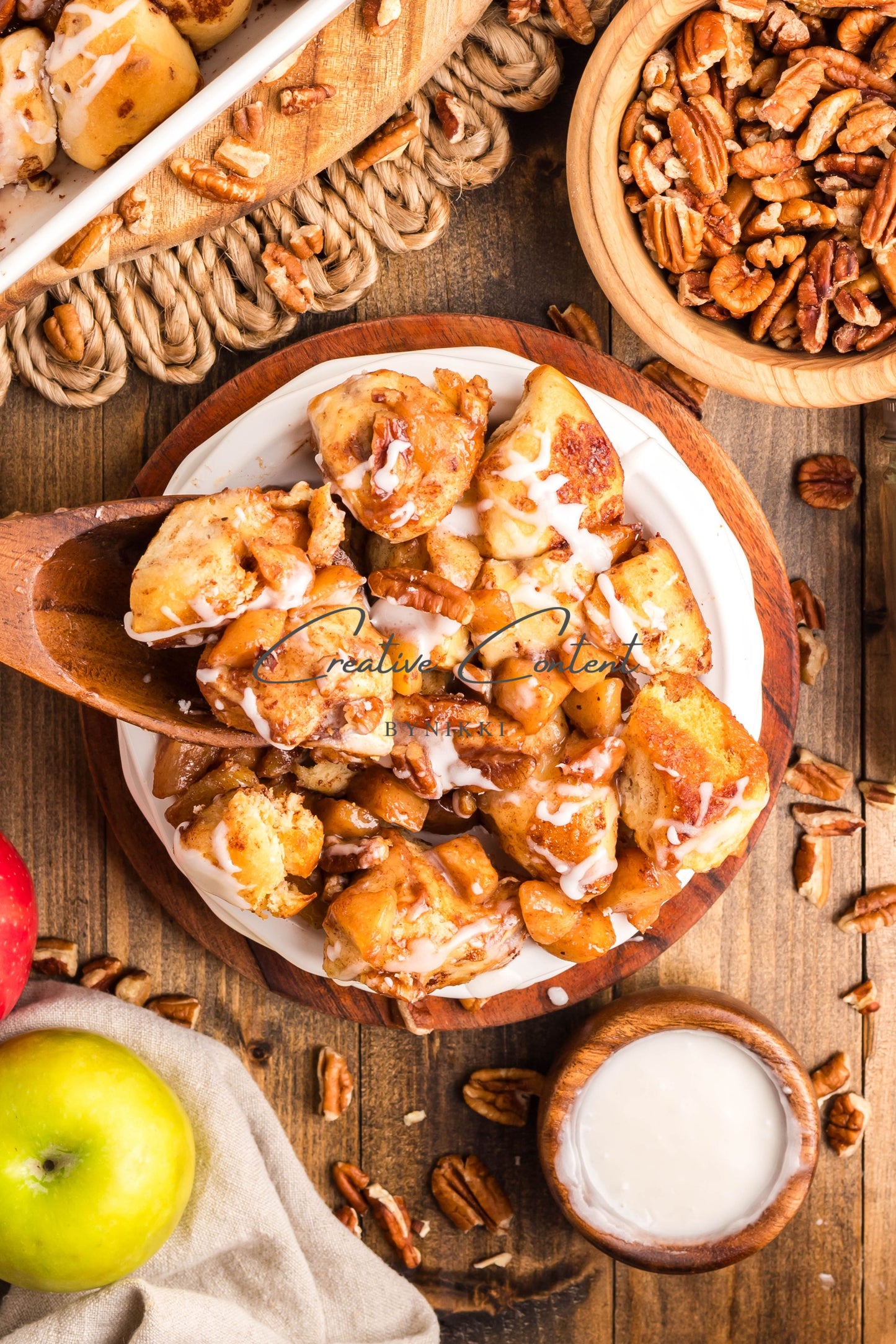 Caramel Apple Cinnamon Roll Casserole - Exclusive
