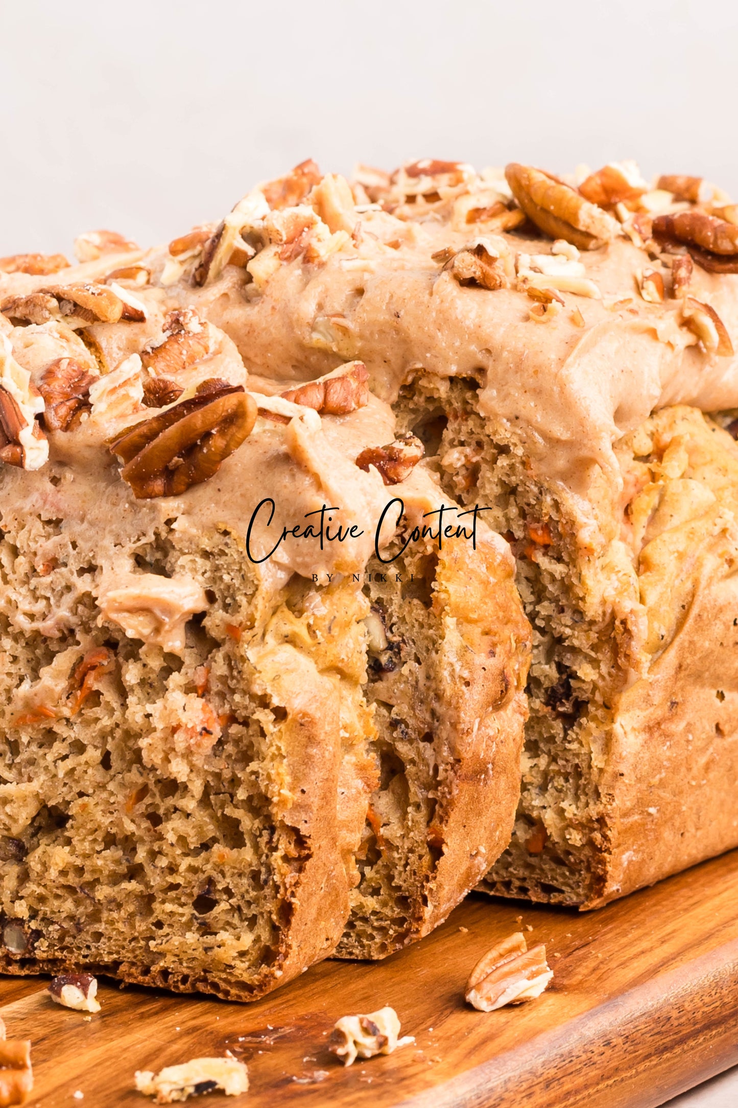 Carrot Cake Loaf Cake + Cinnamon Cream Cheese Frosting
- Exclusive
