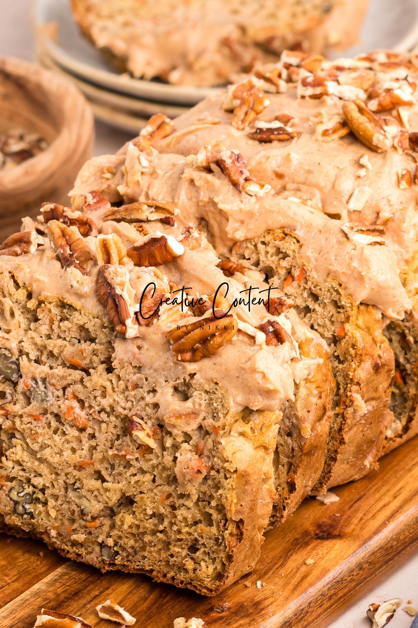Carrot Cake Loaf Cake + Cinnamon Cream Cheese Frosting
- Exclusive