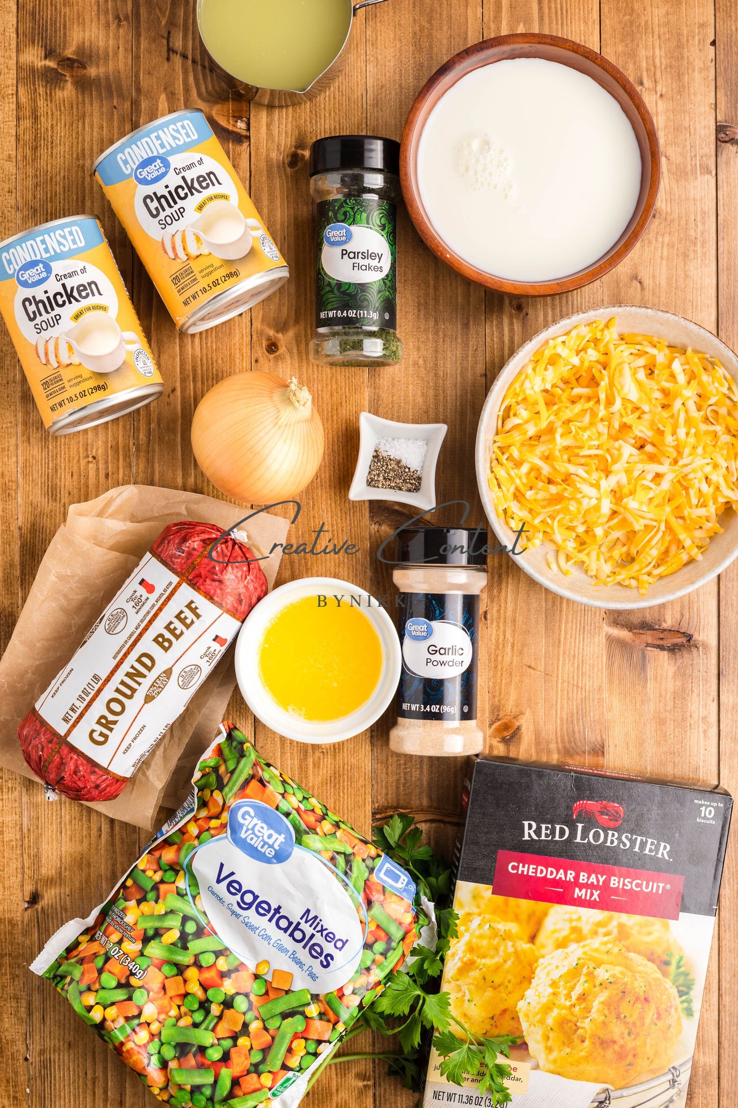 Cheddar Bay Ground Beef Cobbler -  Exclusive