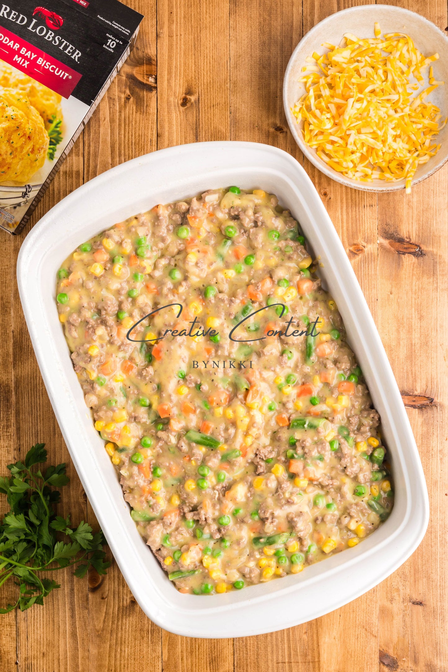 Cheddar Bay Ground Beef Cobbler -  Exclusive