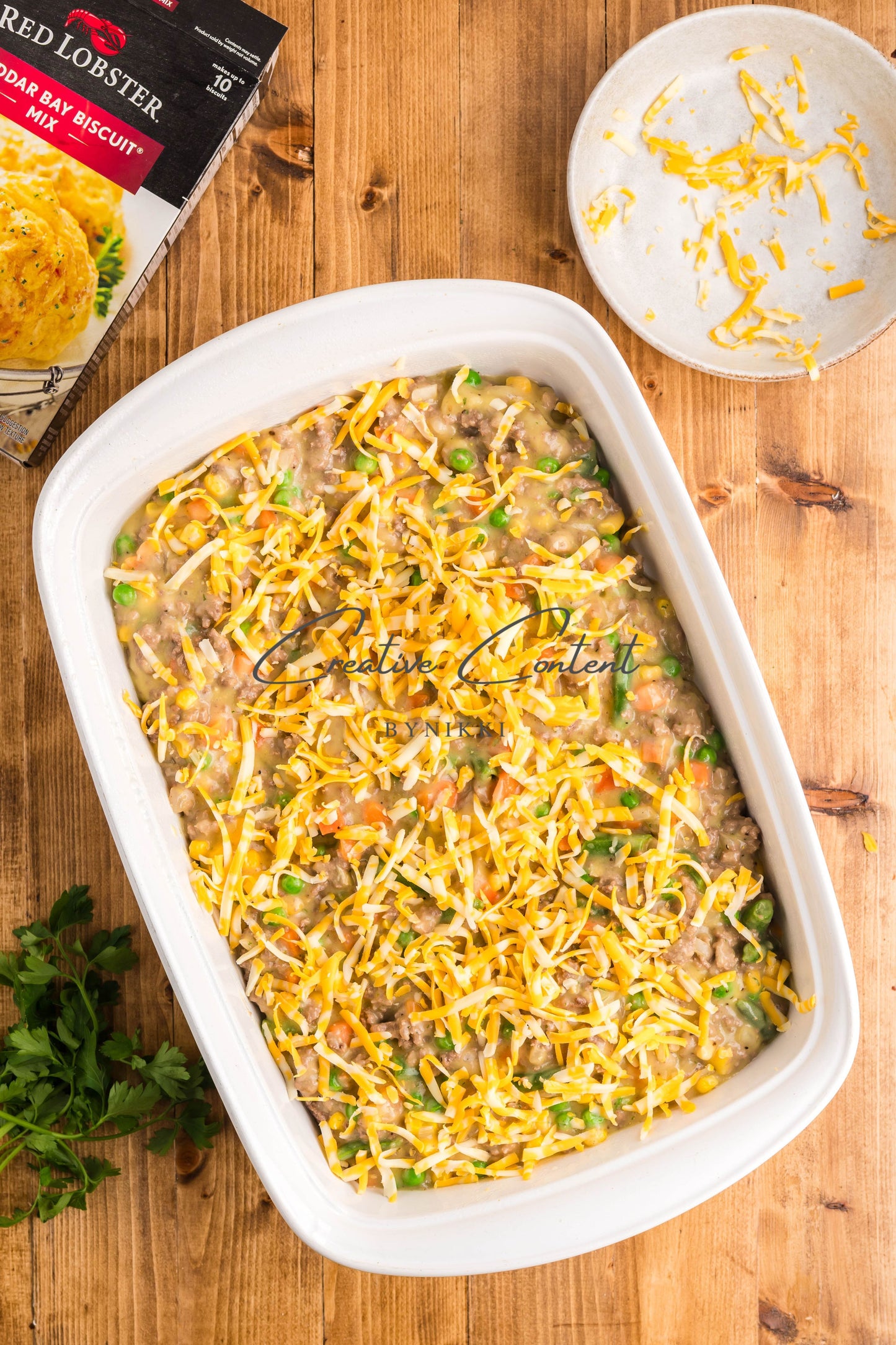Cheddar Bay Ground Beef Cobbler -  Exclusive