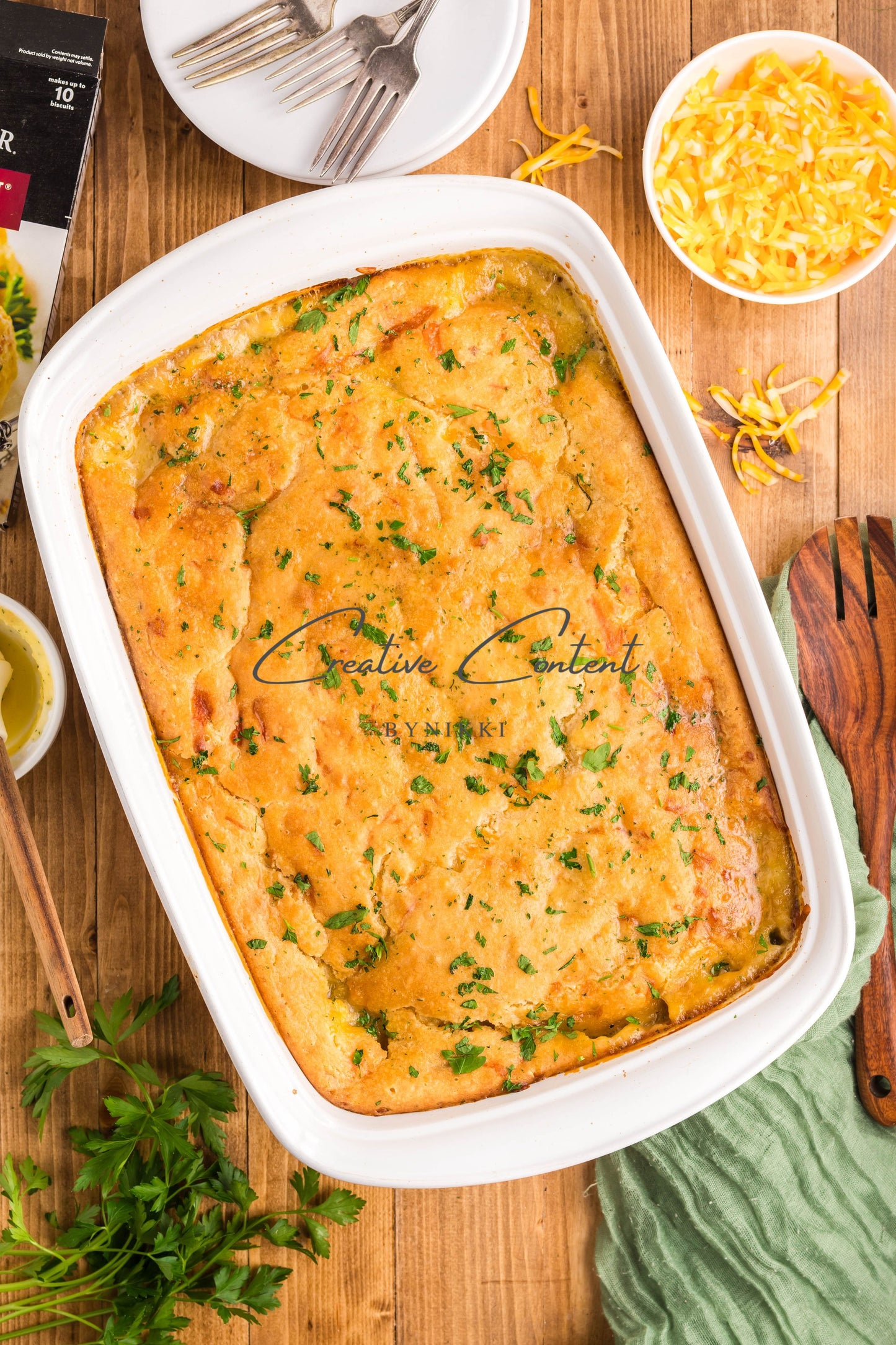 Cheddar Bay Ground Beef Cobbler -  Exclusive