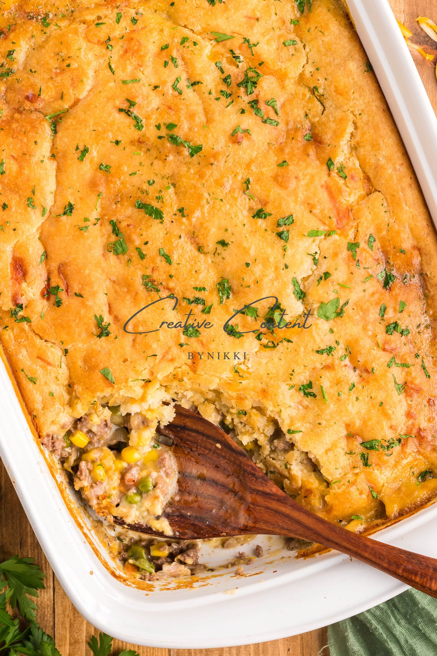 Cheddar Bay Ground Beef Cobbler -  Exclusive