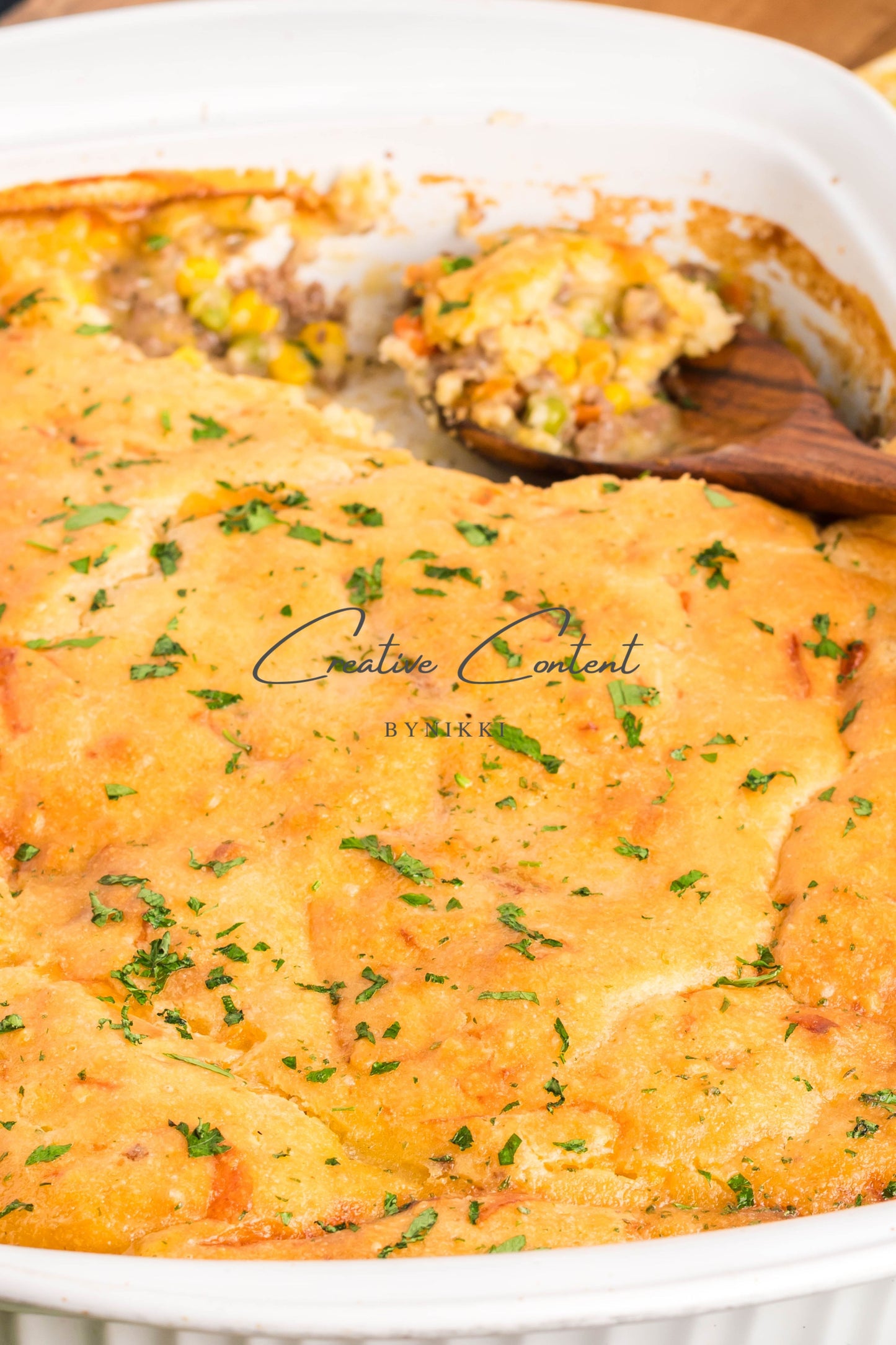 Cheddar Bay Ground Beef Cobbler -  Exclusive