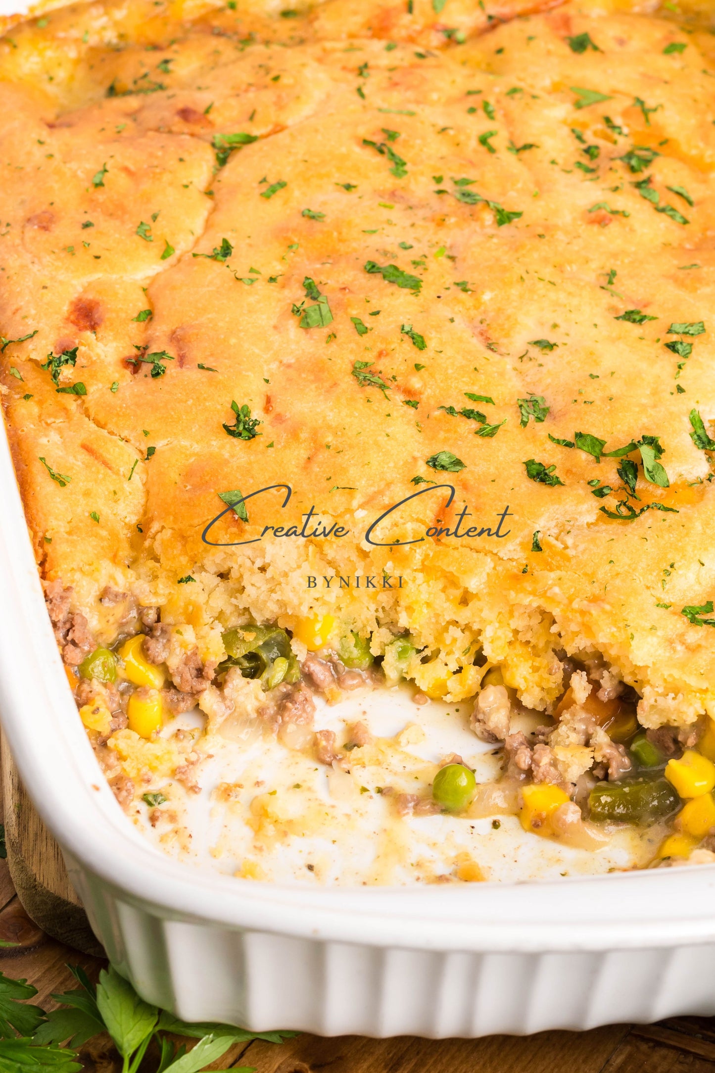 Cheddar Bay Ground Beef Cobbler -  Exclusive