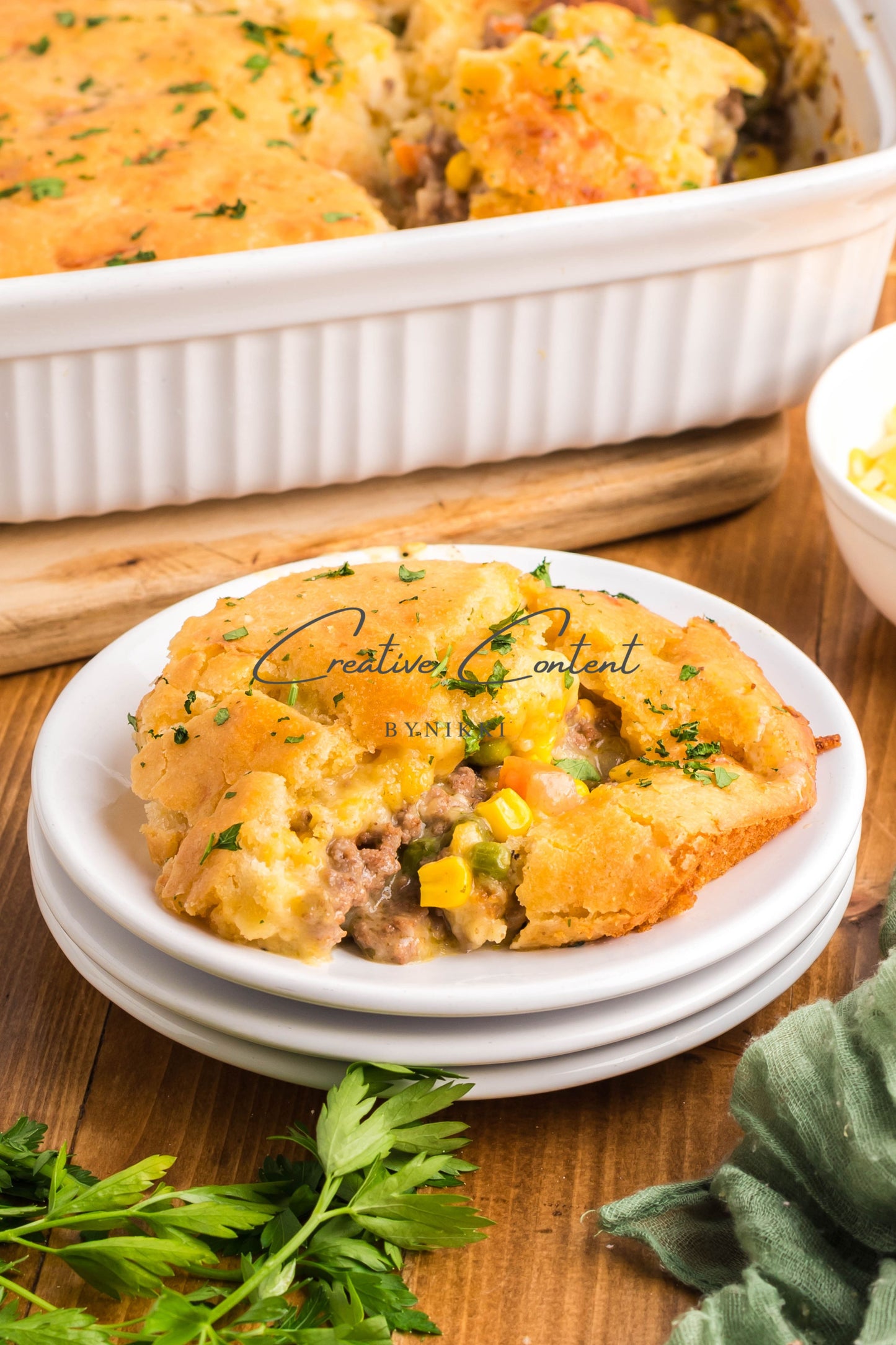Cheddar Bay Ground Beef Cobbler -  Exclusive