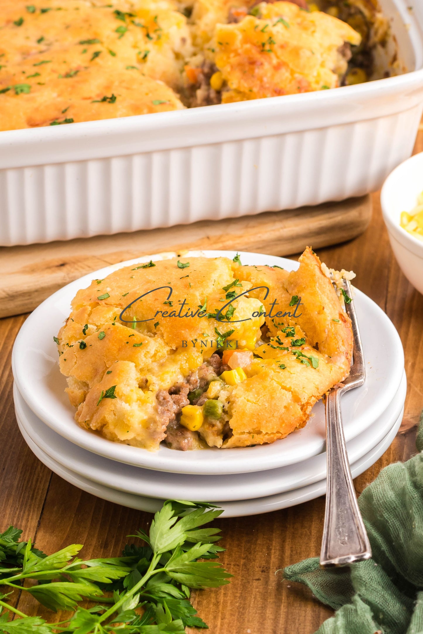 Cheddar Bay Ground Beef Cobbler -  Exclusive