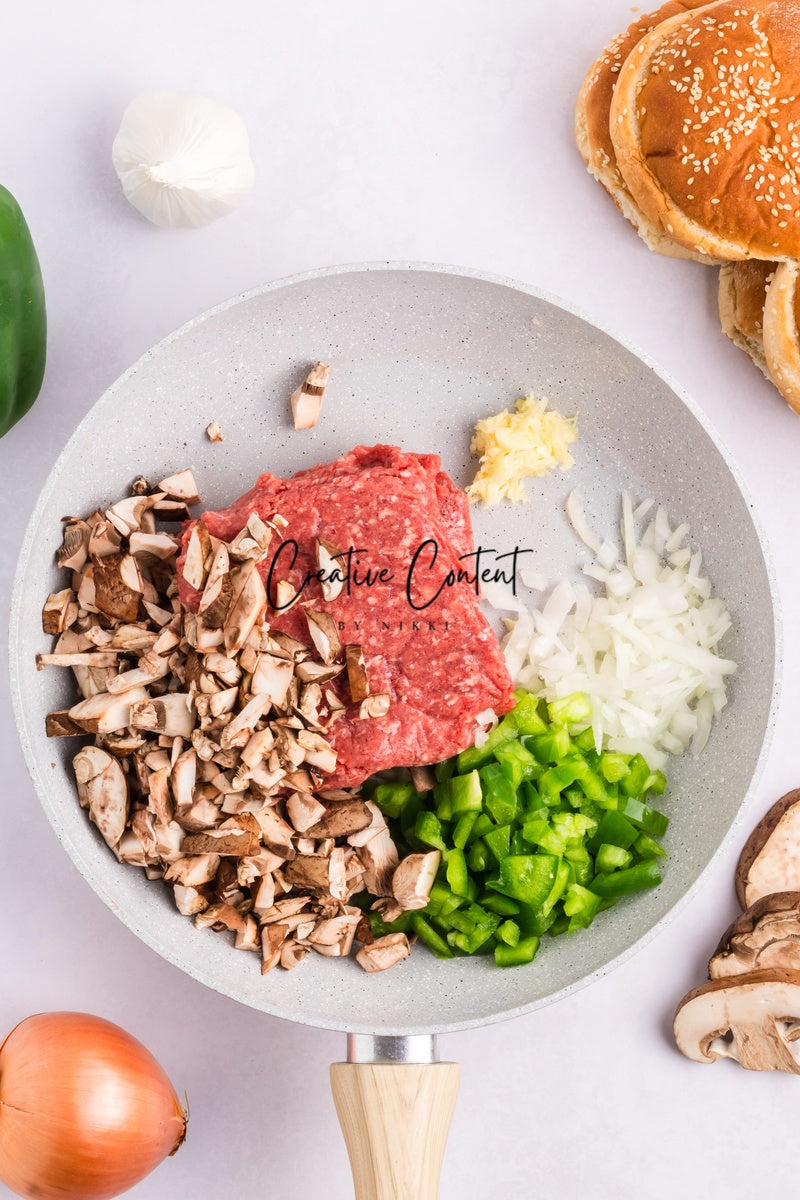 Cheesesteak Sloppy Joes - Set 3 of 3