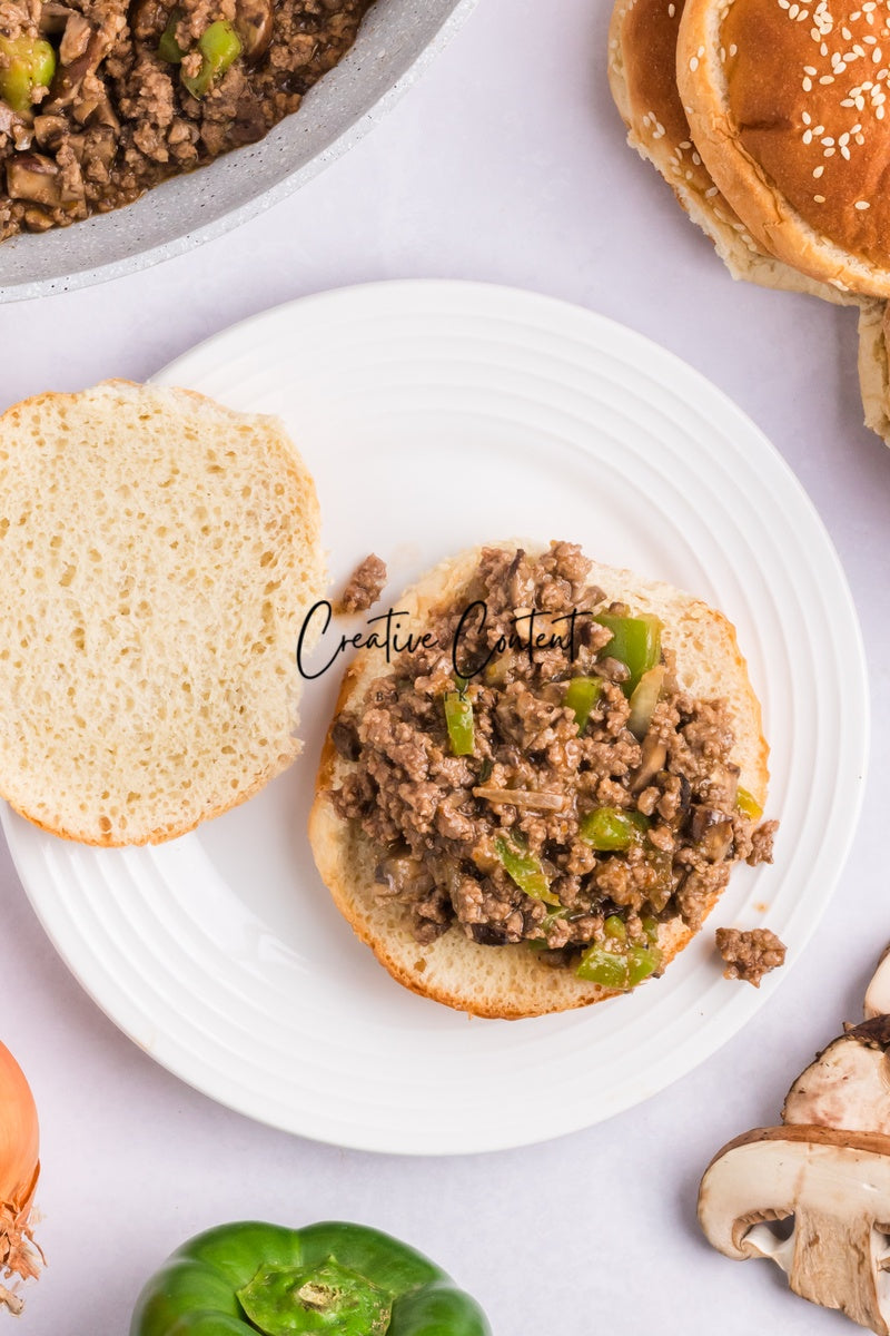 Cheesesteak Sloppy Joes - Set 3 of 3