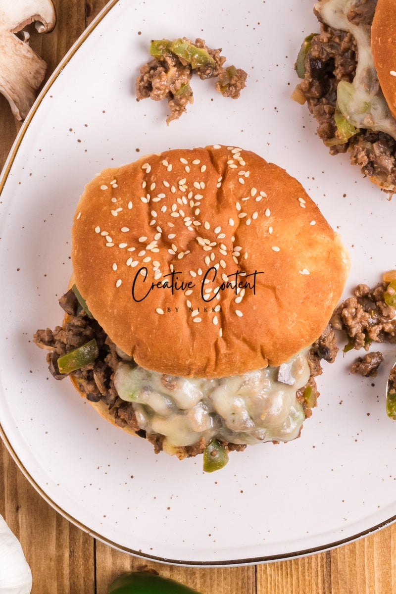 Cheesesteak Sloppy Joes - Set 3 of 3
