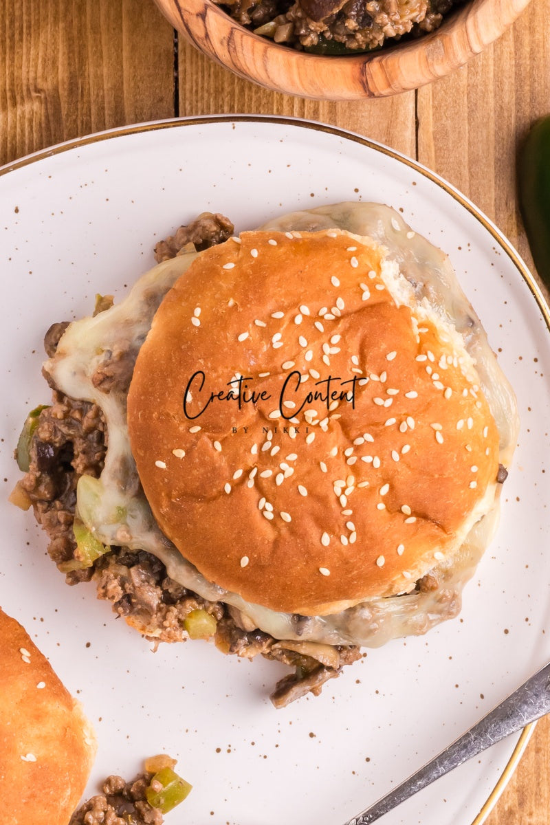 Cheesesteak Sloppy Joes - Set 3 of 3