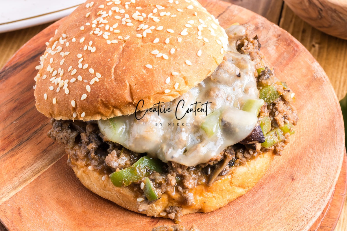 Cheesesteak Sloppy Joes - Set 3 of 3