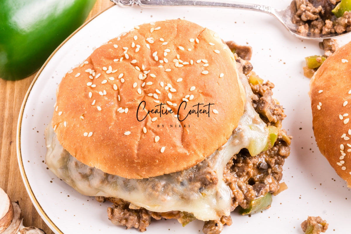 Cheesesteak Sloppy Joes - Set 3 of 3