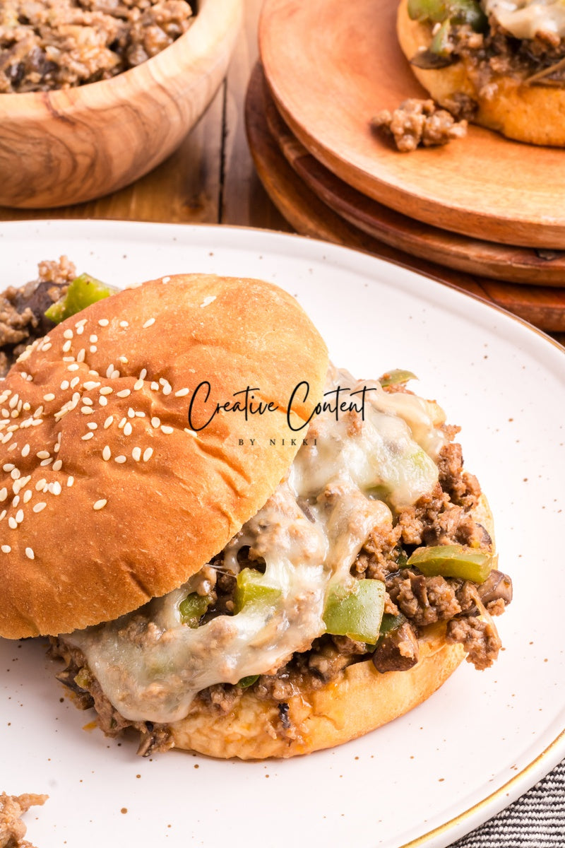 Cheesesteak Sloppy Joes - Set 3 of 3