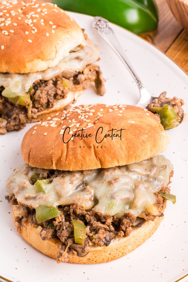 Cheesesteak Sloppy Joes - Set 3 of 3