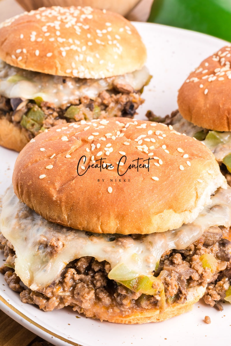 Cheesesteak Sloppy Joes - Set 3 of 3