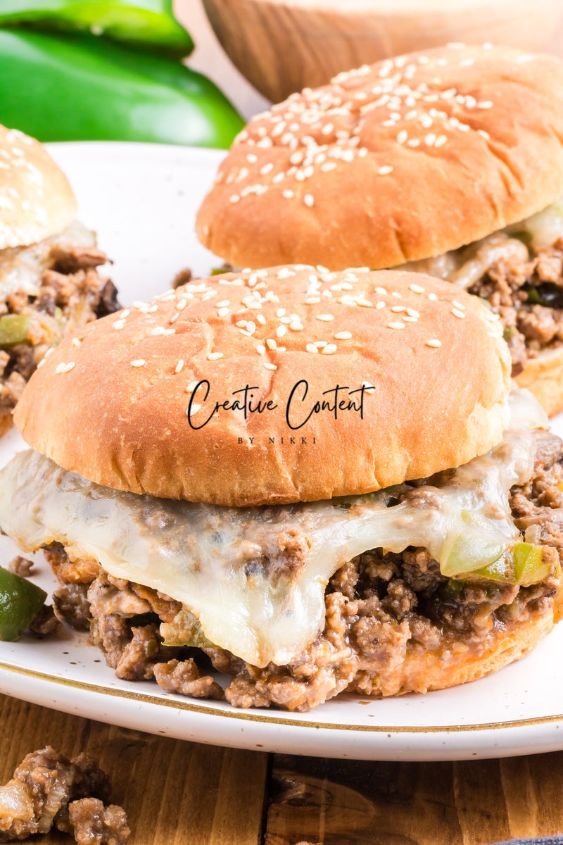 Cheesesteak Sloppy Joes - Set 3 of 3