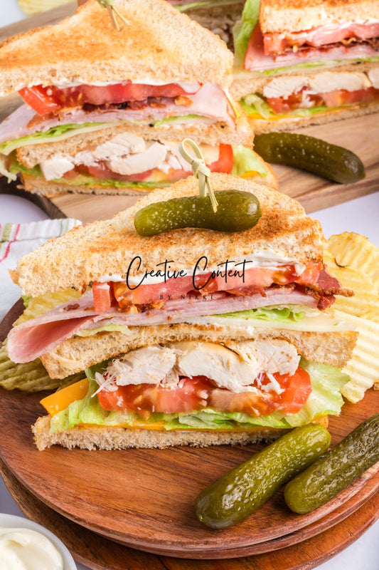 Chicken Club Sandwich  -  (42 Hero Shots)