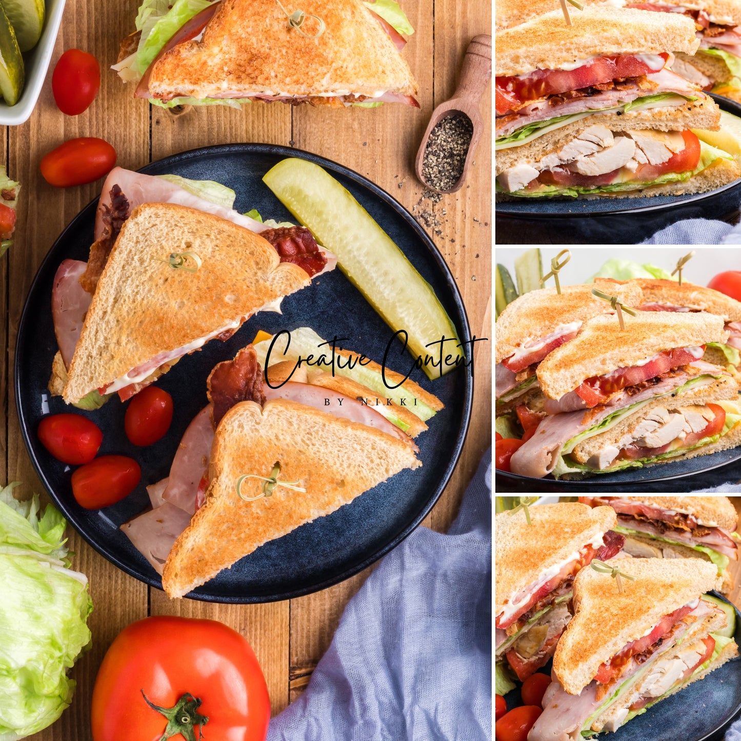 Chicken Club Sandwich - (42 Hero Shots)
