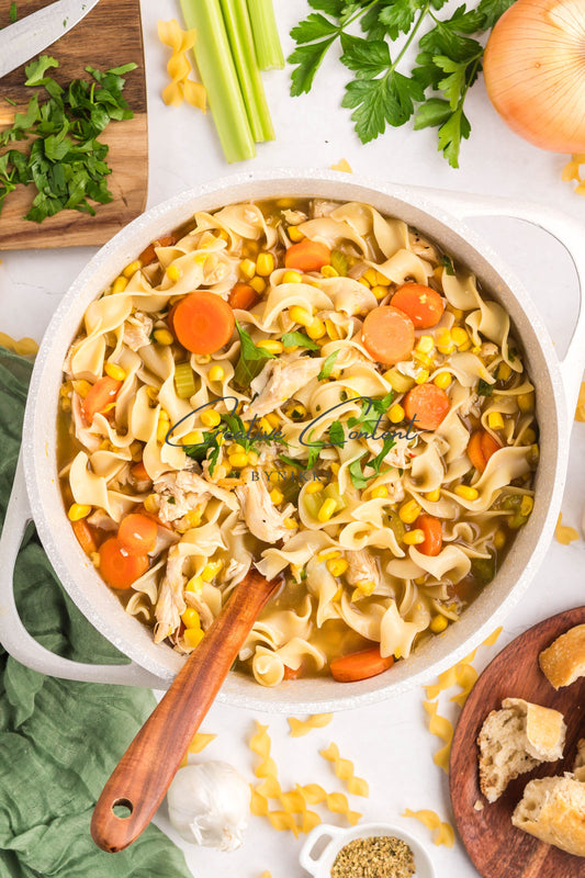 Rotisserie Chicken Noodle Soup  - Set 1 of 2
