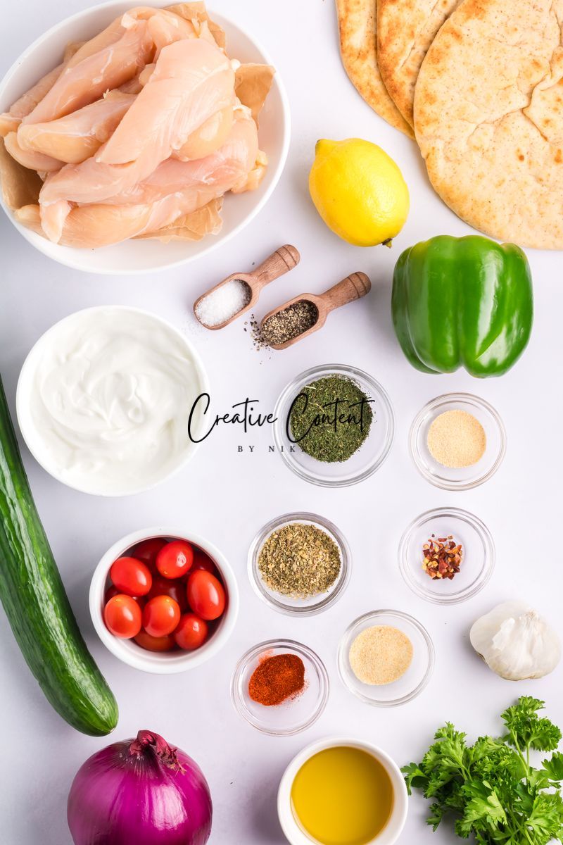 Chicken Gyros + Tzatziki Sauce - Set 1 of 2